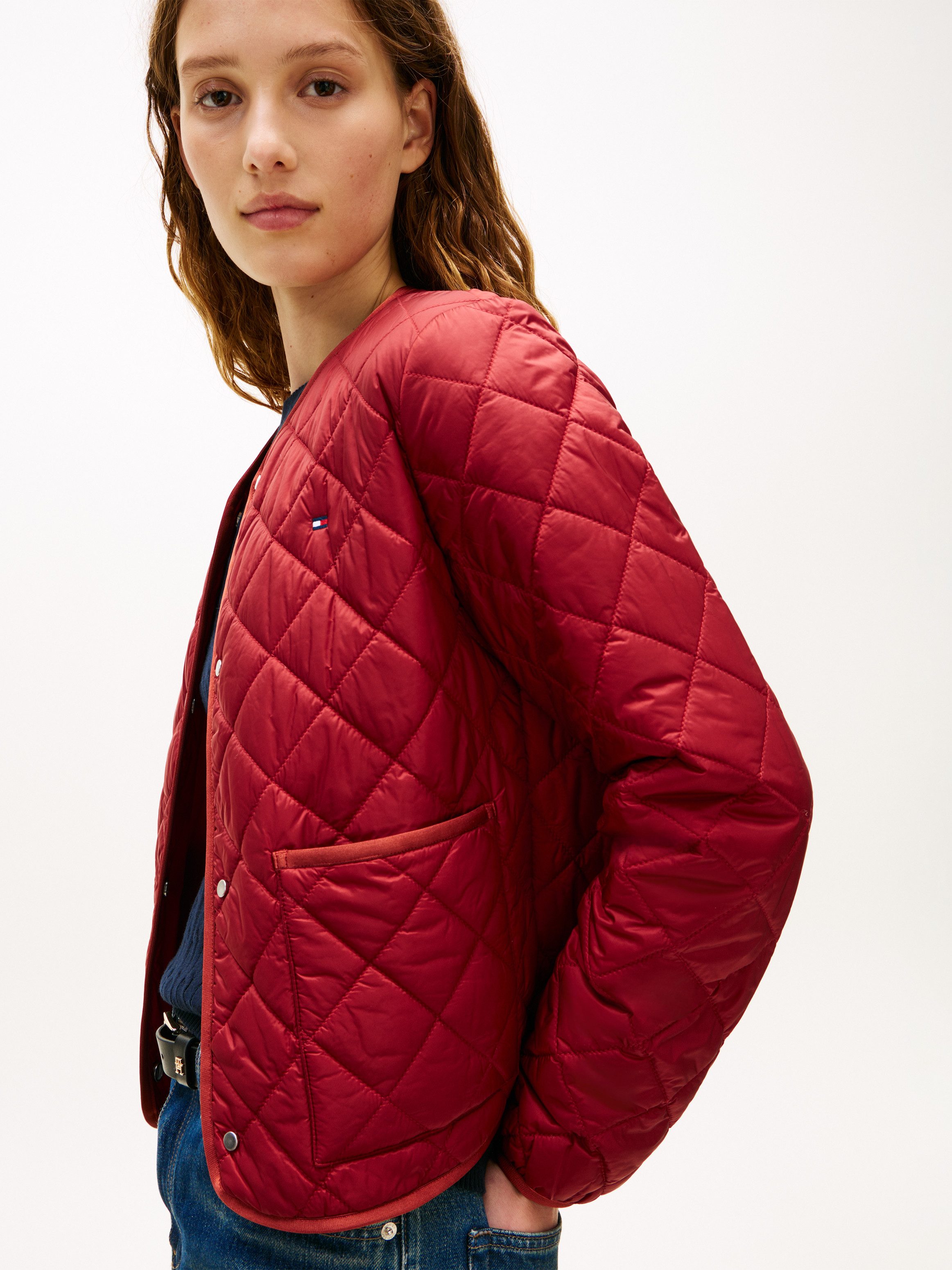 Tommy Hilfiger Steppjacke LW PADDED REG QUILTED JACKET in leicht verkürzter Länge, Regular Fit
