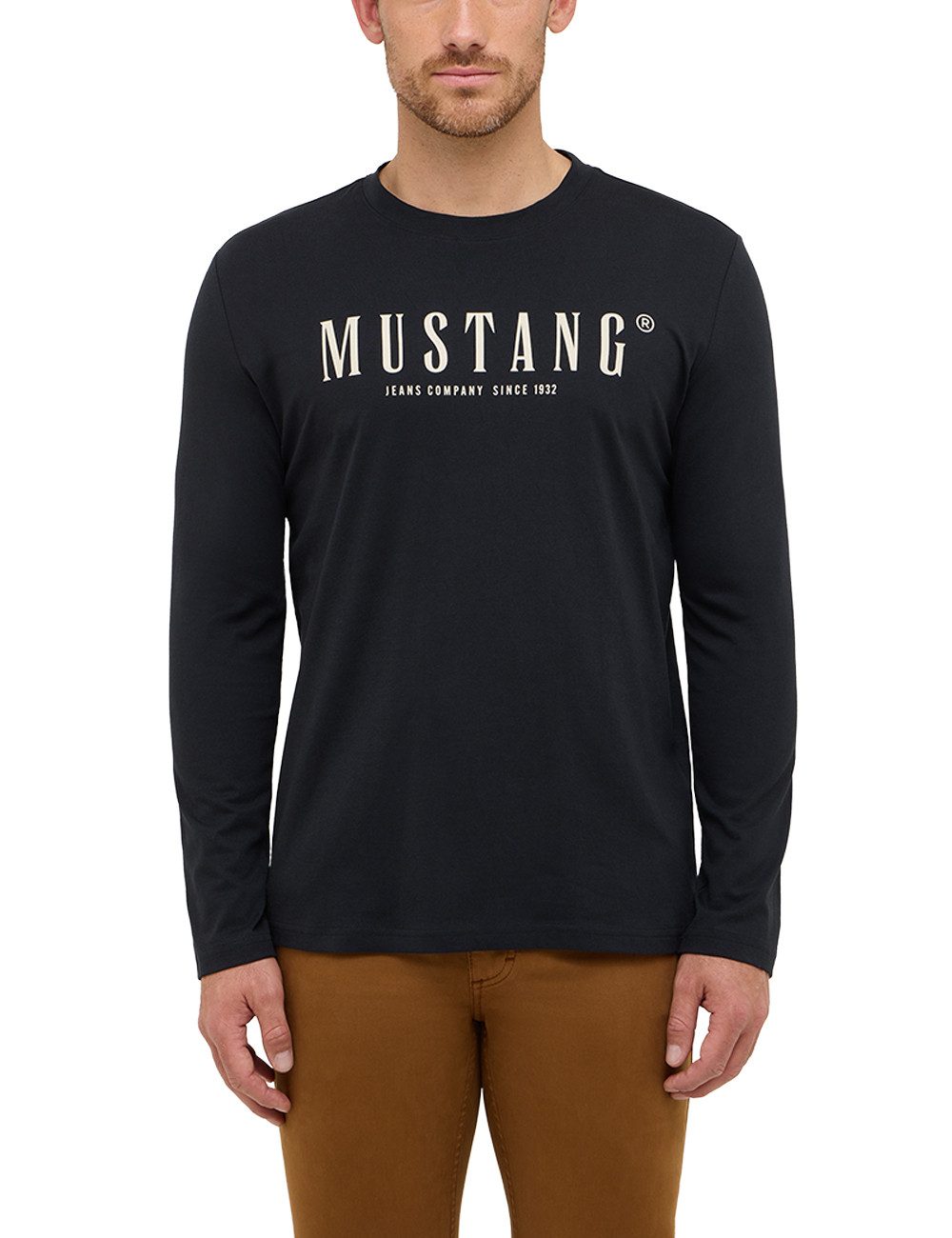 MUSTANG Langarmshirt Herren Style Asheville günstig online kaufen
