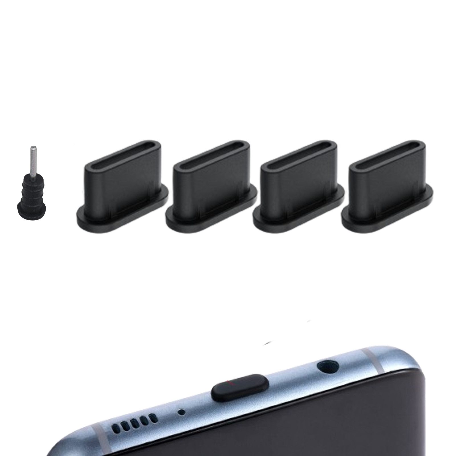 FELIXLEO Handyhülle USB Staubschutz Staubschutzstecker Typ mit iPhone 15 Modellen