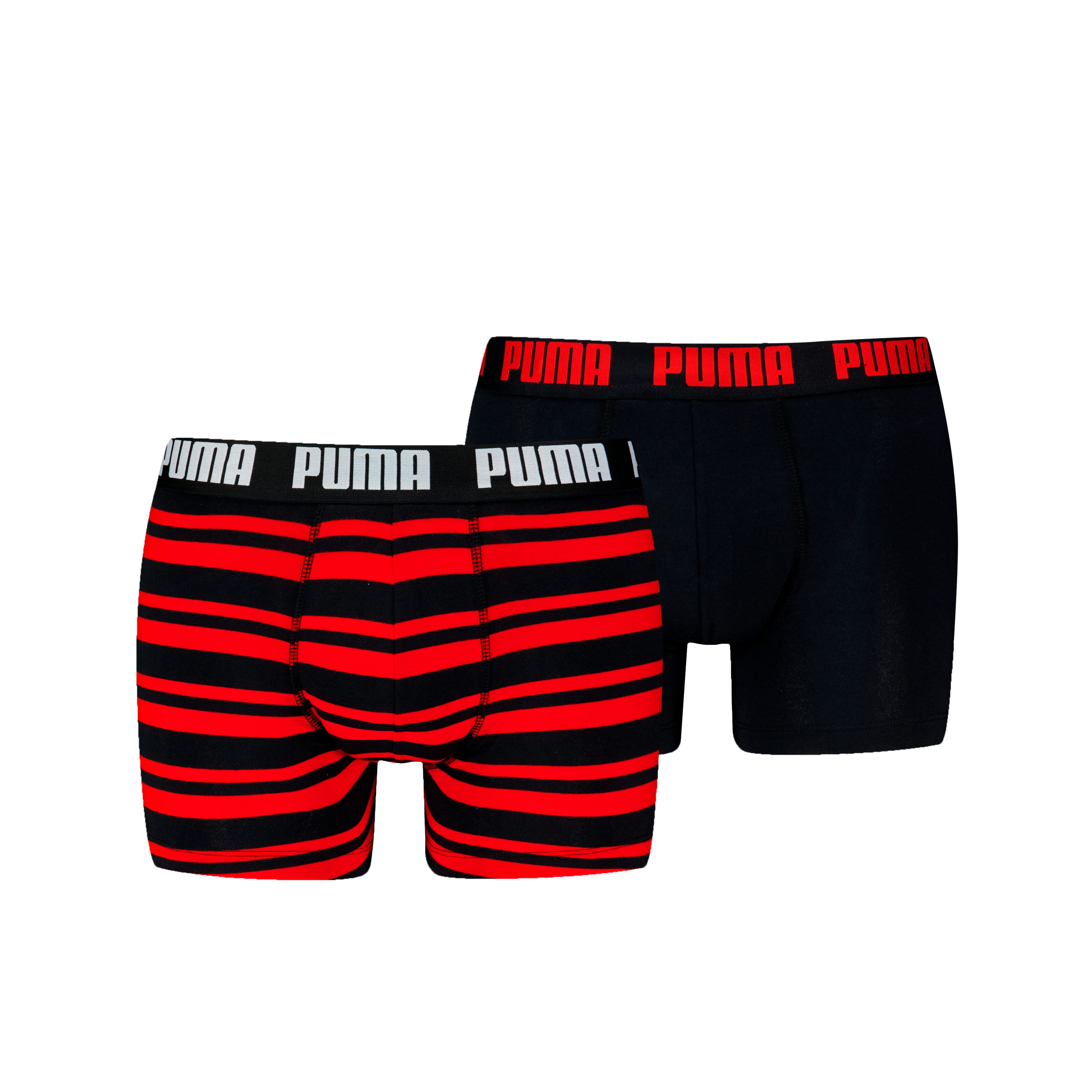 PUMA Boxershorts PUMA MEN EVERYDAY PLACED LOGO BOXERS 2P (2er Pack) mit Logo Webbund