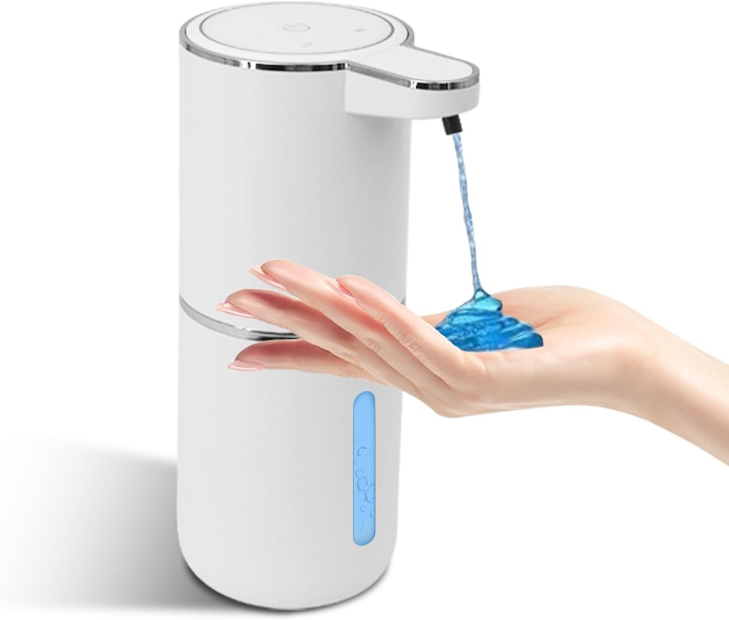 ARCASA Seifenspender Seifenspender Automatischer Seifenspender Sensor USB-C 400ml Elektro, (Elektrischer Seifenspender Set berührungslos für Flüssigseife innen, Sensor Seifenspender Set inklusive USB-C Ladekabel und Klebepad 1tlg), Wassergeschütztes IPX5