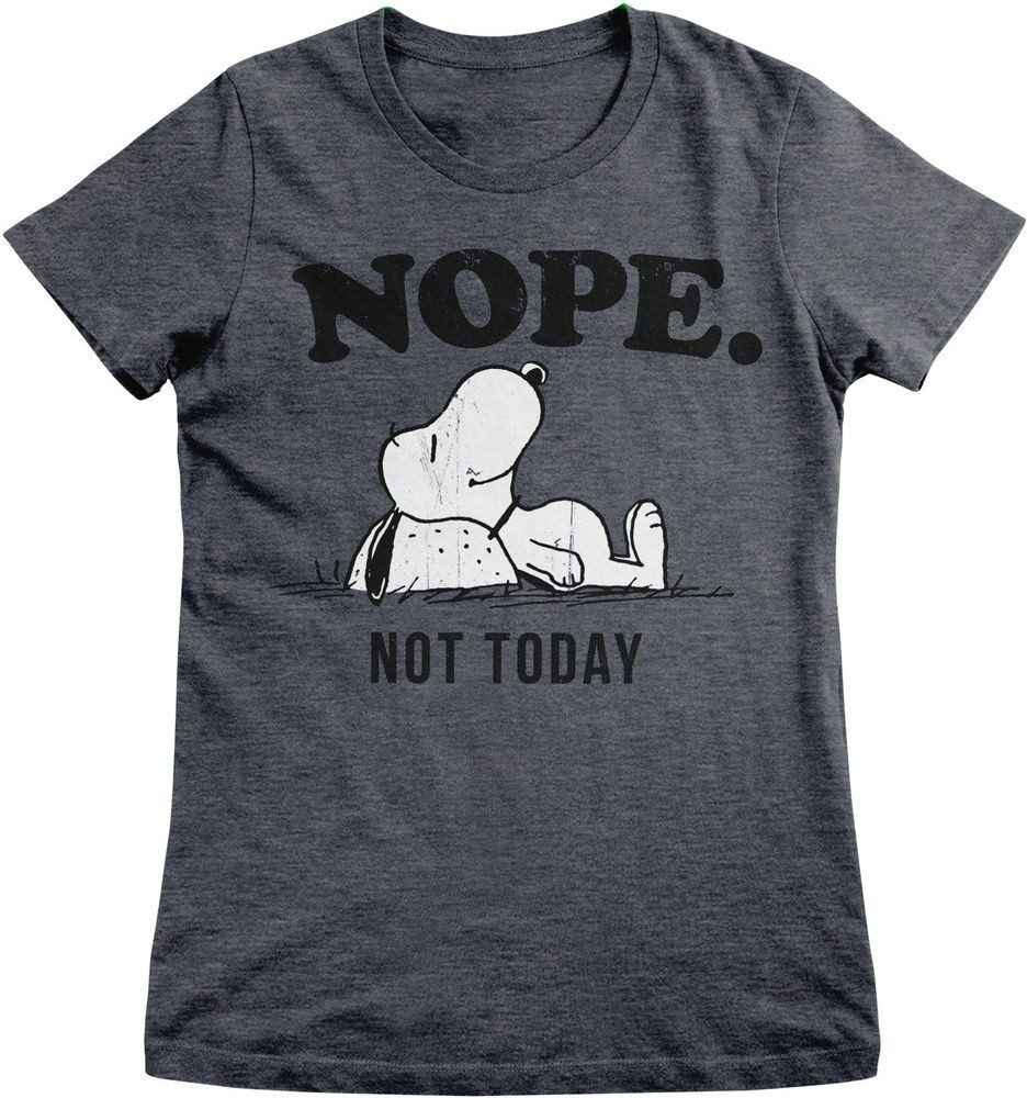 PEANUTS Worldwide LLC T-Shirt Nope Not Today Girly Tee