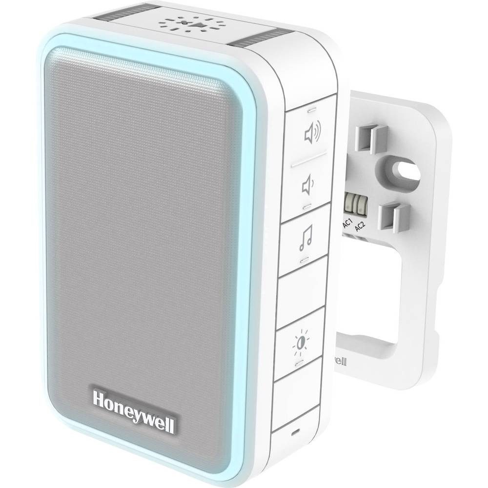 Honeywell Home Türgong Honeywell Gong mit Lichtring DW315S, Weiß, Grau