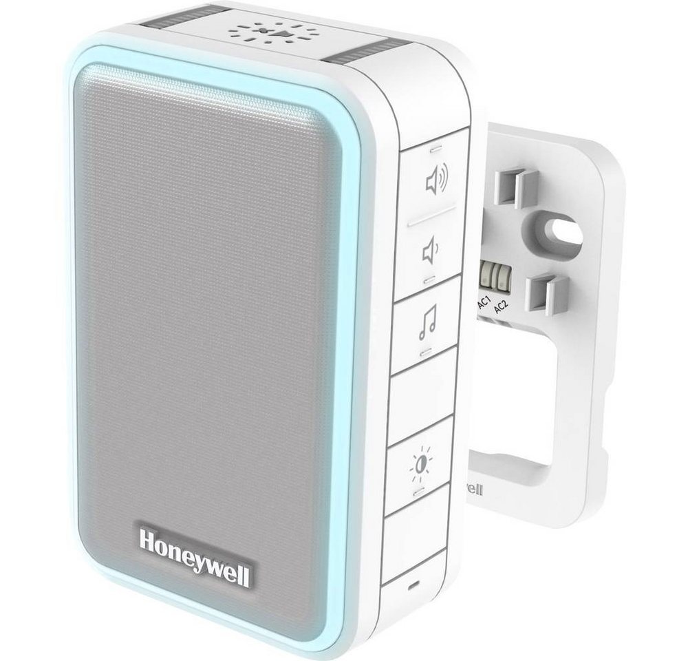 Honeywell Home Türgong Honeywell Gong mit Lichtring DW315S, Weiß, Grau