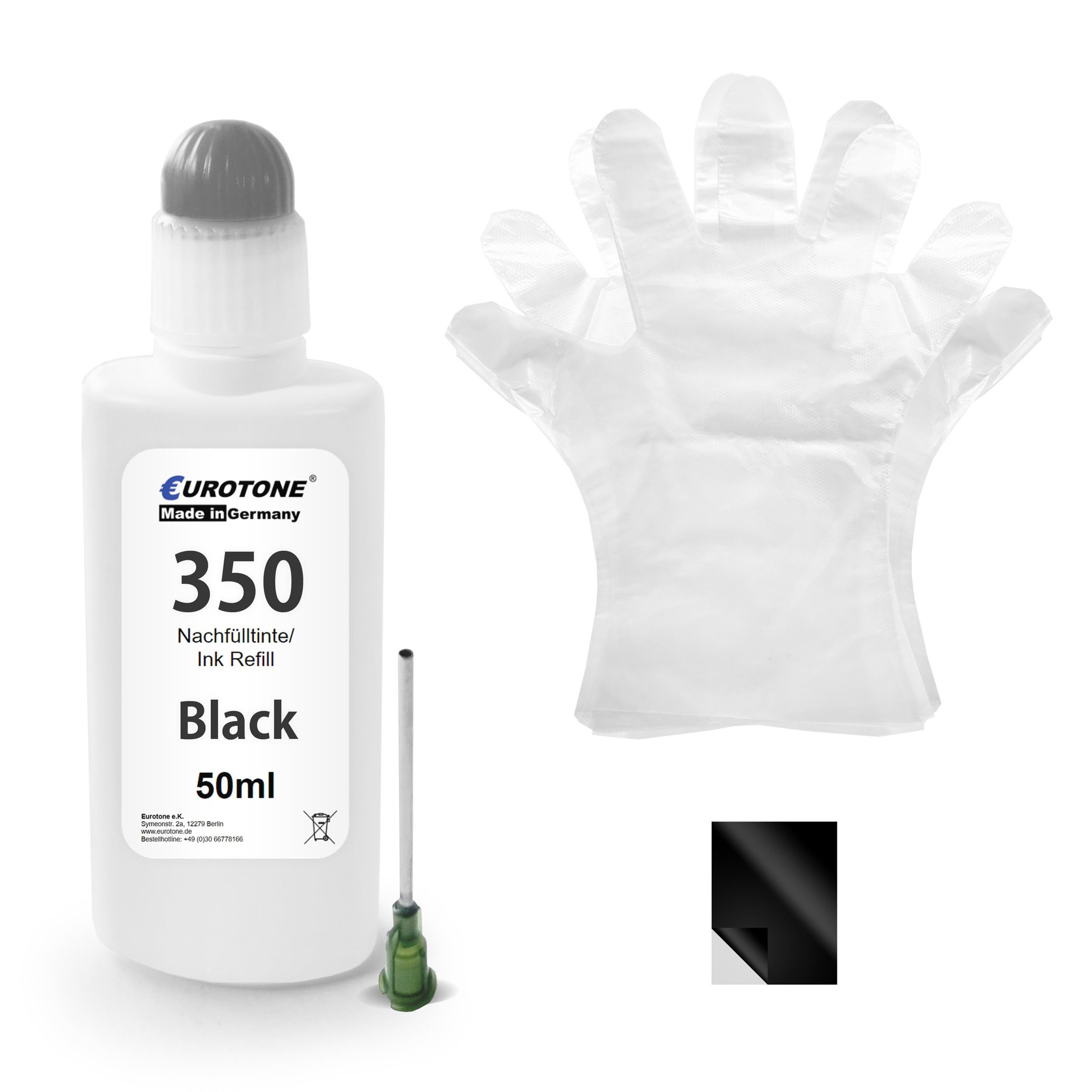 Eurotone Tonerkartusche 350XL, (Einzelpack, 1-St., Lieferumfang: 1er-Pack in Schwarz Toner in Schwarz), Eurotone Toner 350XL, 1er-Pack in Schwarz, Schwarz