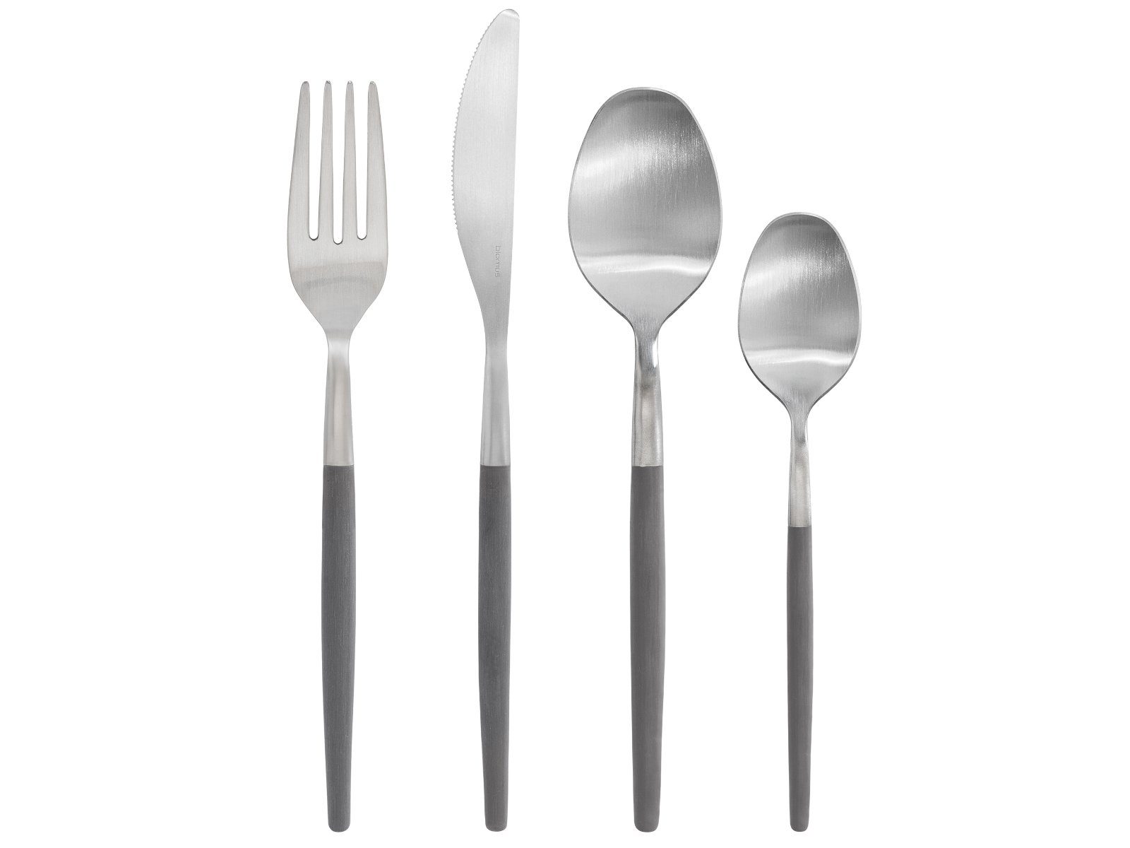 blomus Besteck-Set MAXIME Besteck-Set Sharkskin 16-tlg., Edelstahl matt / Kunststoff