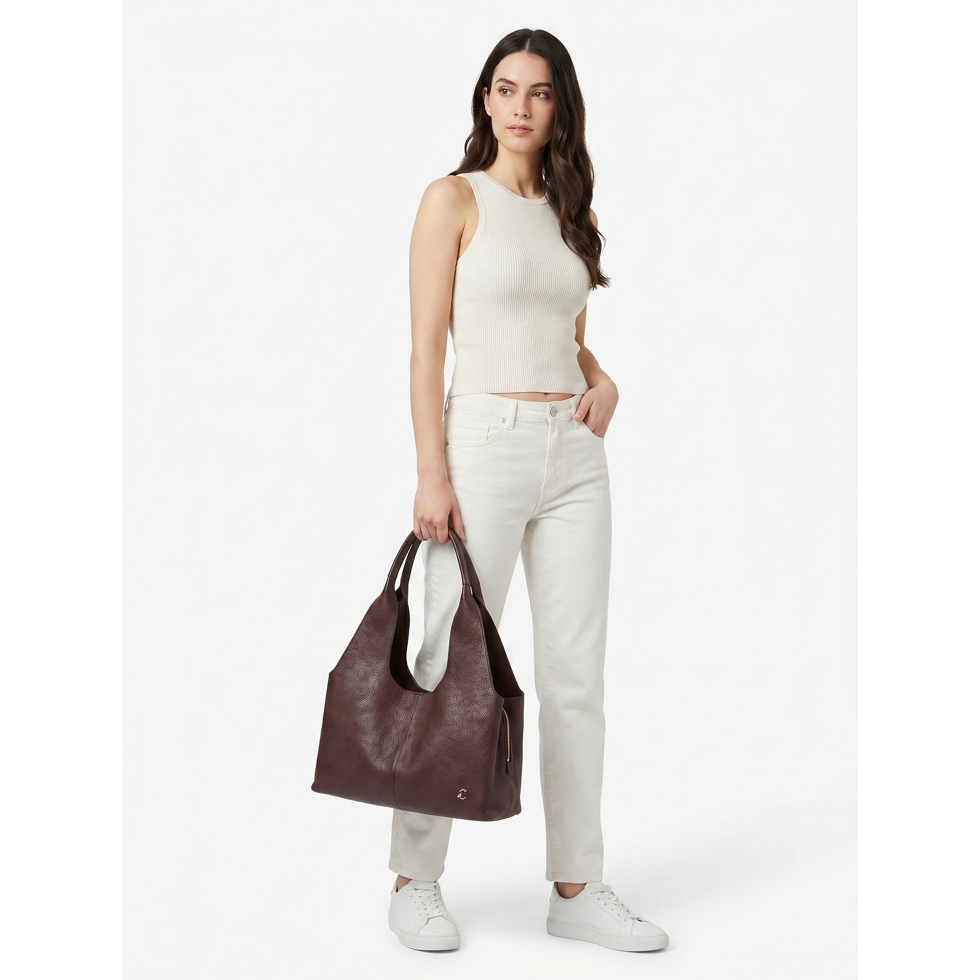 COCCINELLE Schultertasche Nell, Leder