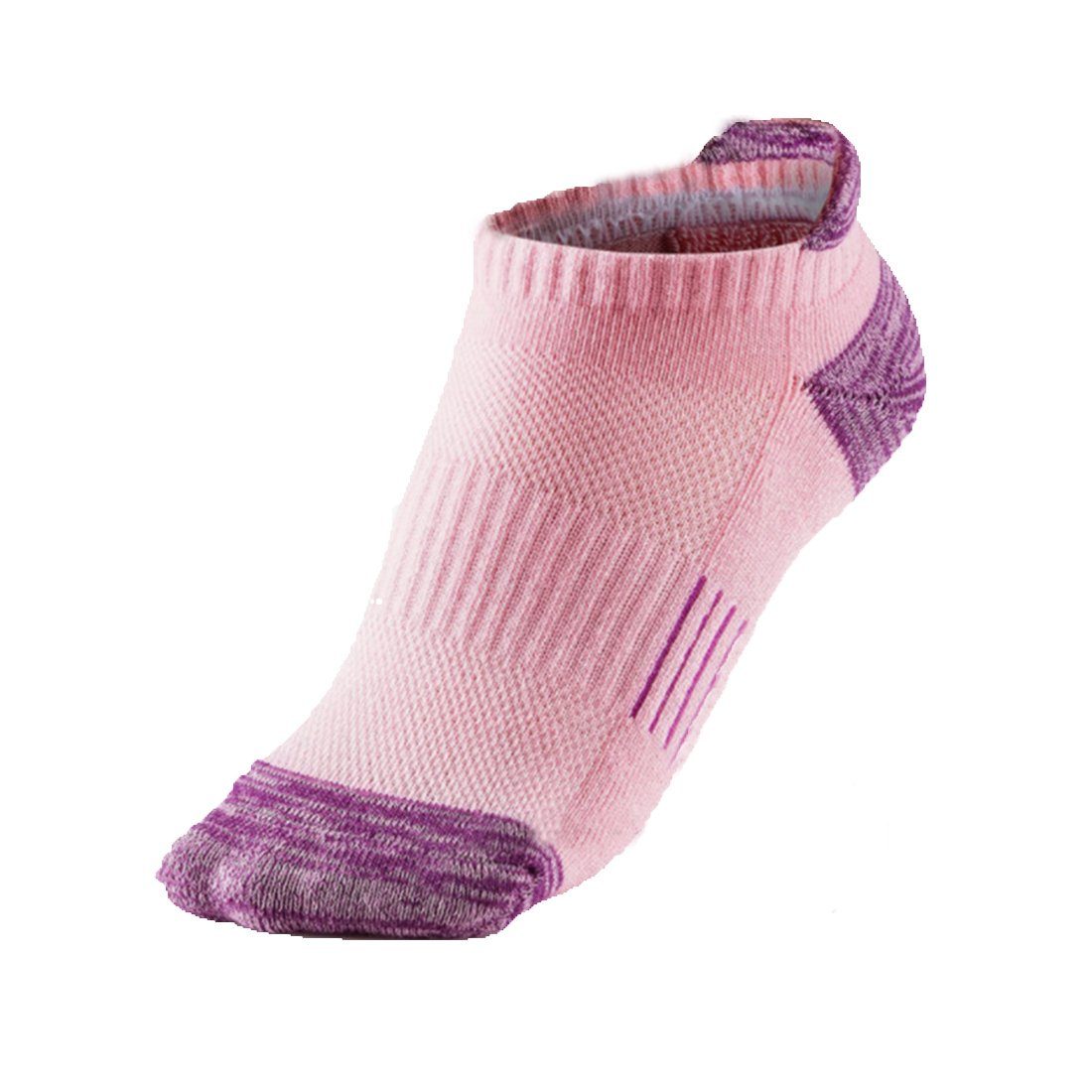 Sneaker lila(L) Füßlinge 5 Sneakersocken Damen Socken Baumwolle GelldG Paar