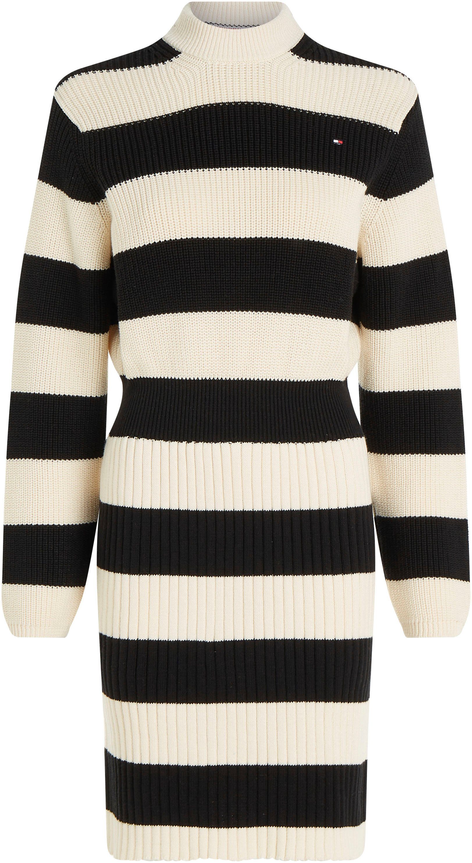 TOMMY HILFIGER Strickkleid CO CARDI STITCH SWT DRESS mit Logostickerei mehr
