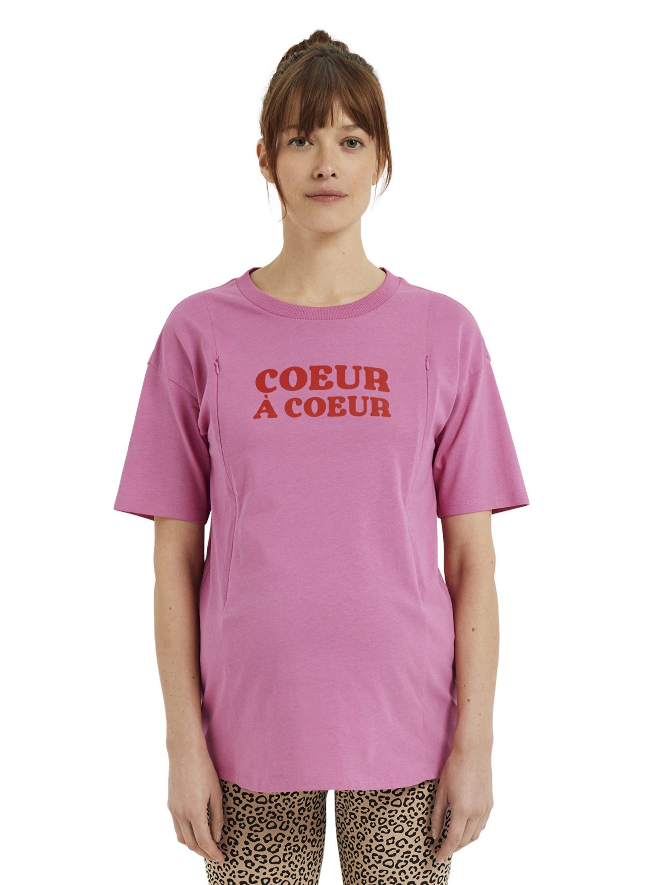 Kurzarmshirt T-Shirt für Schwangerschaft und Stillzeit