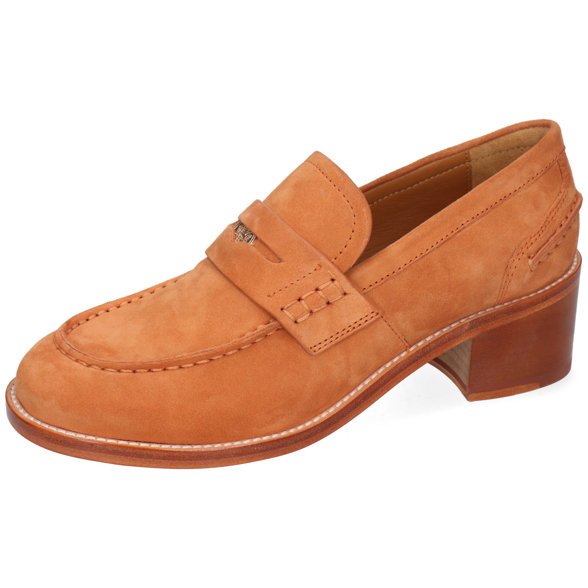 Melvin & Hamilton Imke 1 Leder-Loafers für Damen Loafer Block-Absatz, Echtes Leder