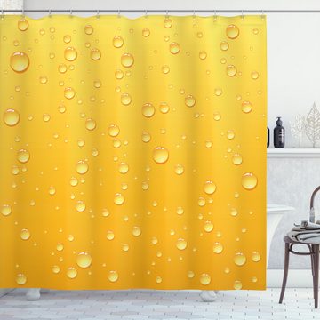 Abakuhaus Duschvorhang Moderner Digitaldruck mit 12 Haken auf Stoff Wasser Resistent Breite 175 cm, Höhe 180 cm, Gelb Ombre wie Bierglas