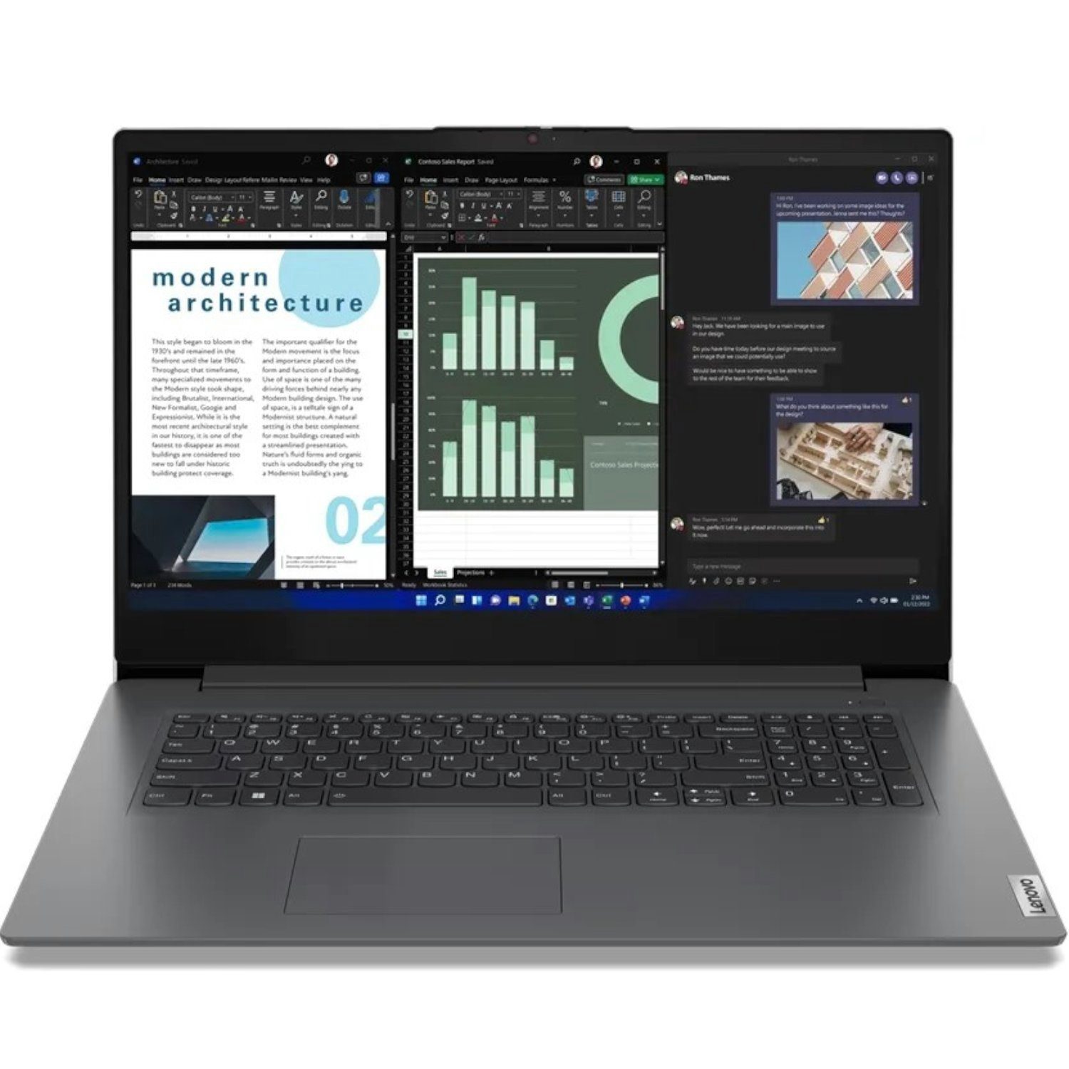 Lenovo Lenovo V17 G4 Business-Notebook (43,90 cm/17.3 Zoll, Intel U-Series U300, 1000 GB SSD)