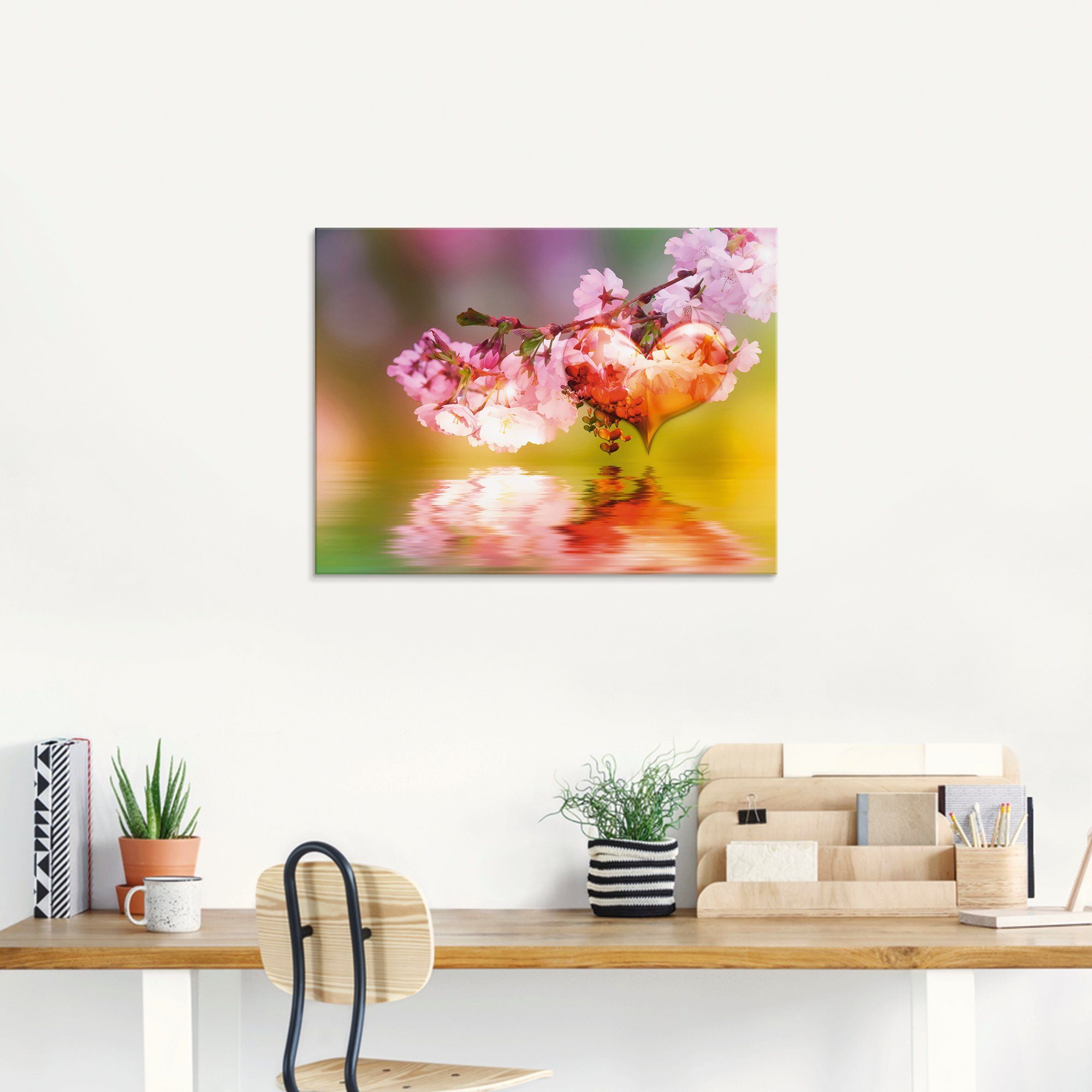 Artland Glasbild »Frühlingsherz«, Arrangements (1 Stück)-kaufen