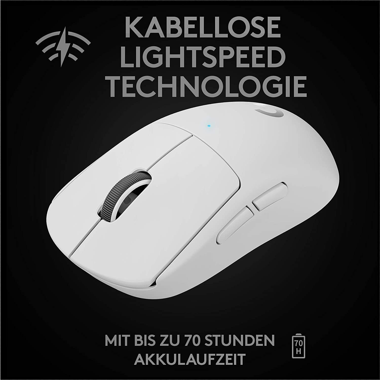 Logitech PRO X Superlight Kabellos, optisch, 25400DPI, 5 Tasten Gaming-Maus