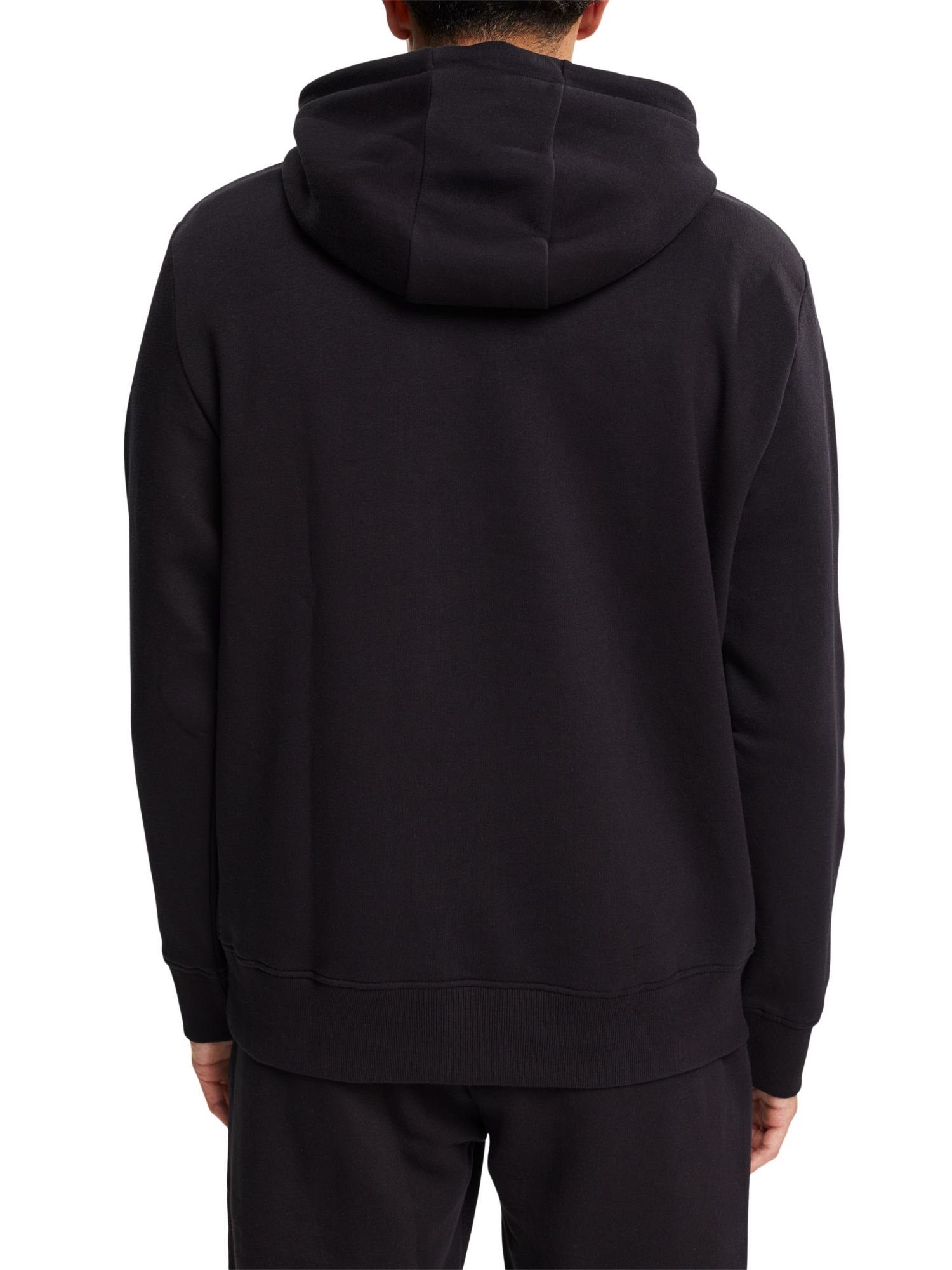 edc BLACK Sweatshirt mit Esprit by Kapuze Recycelt: Kapuzensweatshirt