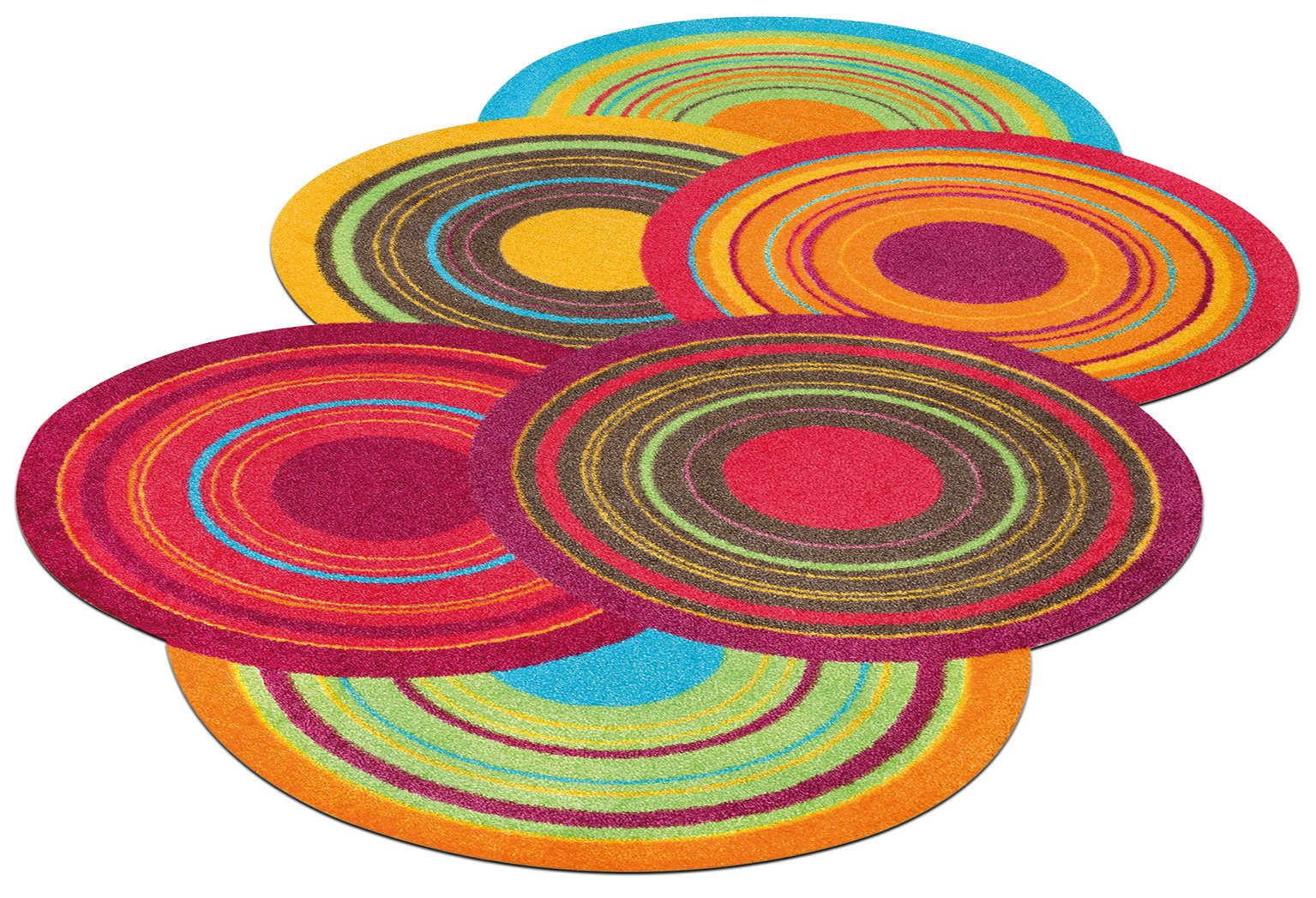 wash+dry by Kleen-Tex Teppich Cosmic Colours, stufenförmig, Höhe: 9 mm, rutschhemmend, waschbar, Wohnzimmer