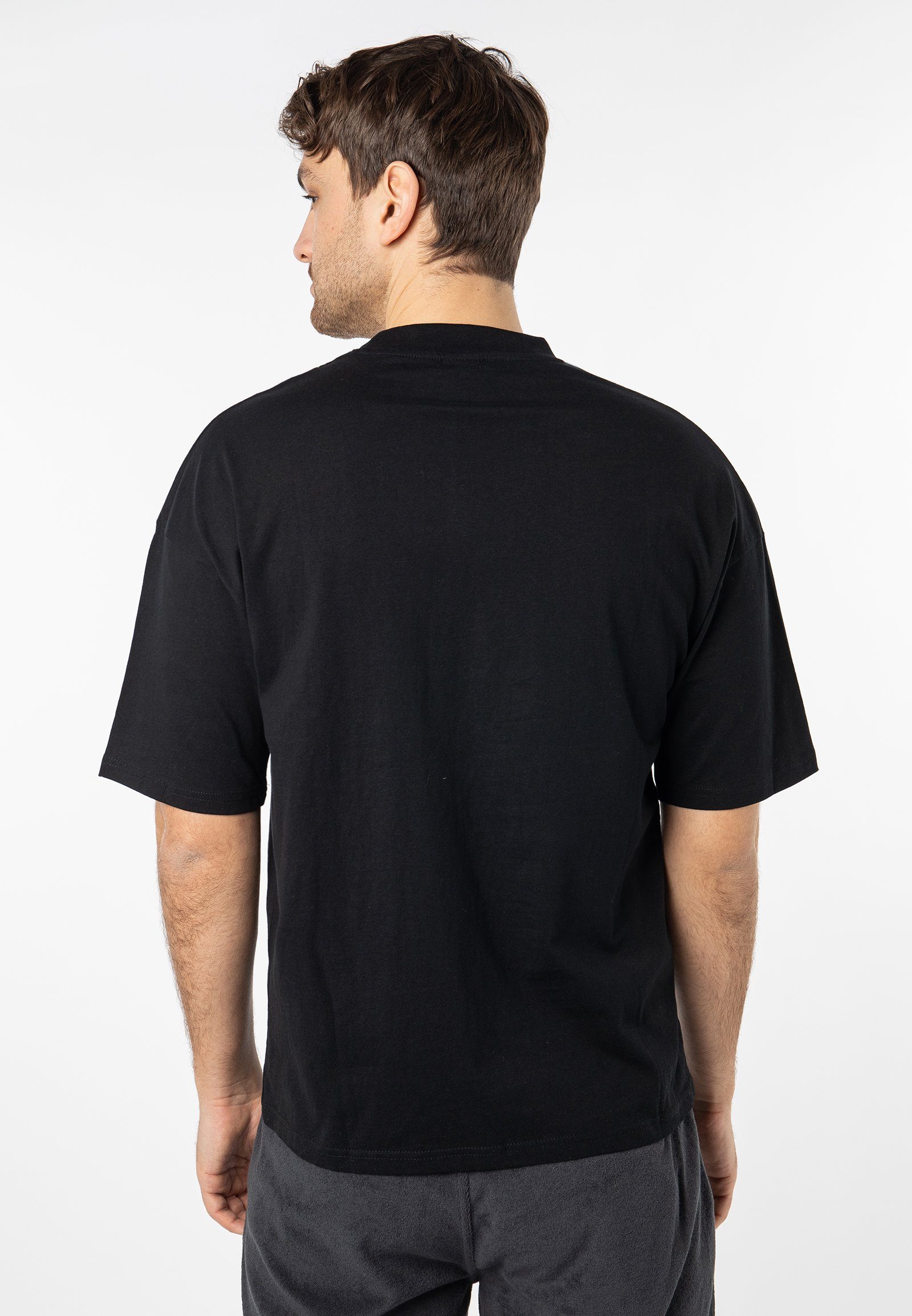 SUBLEVEL T-Shirt Oversize T-Shirt mit Aufdruck black1