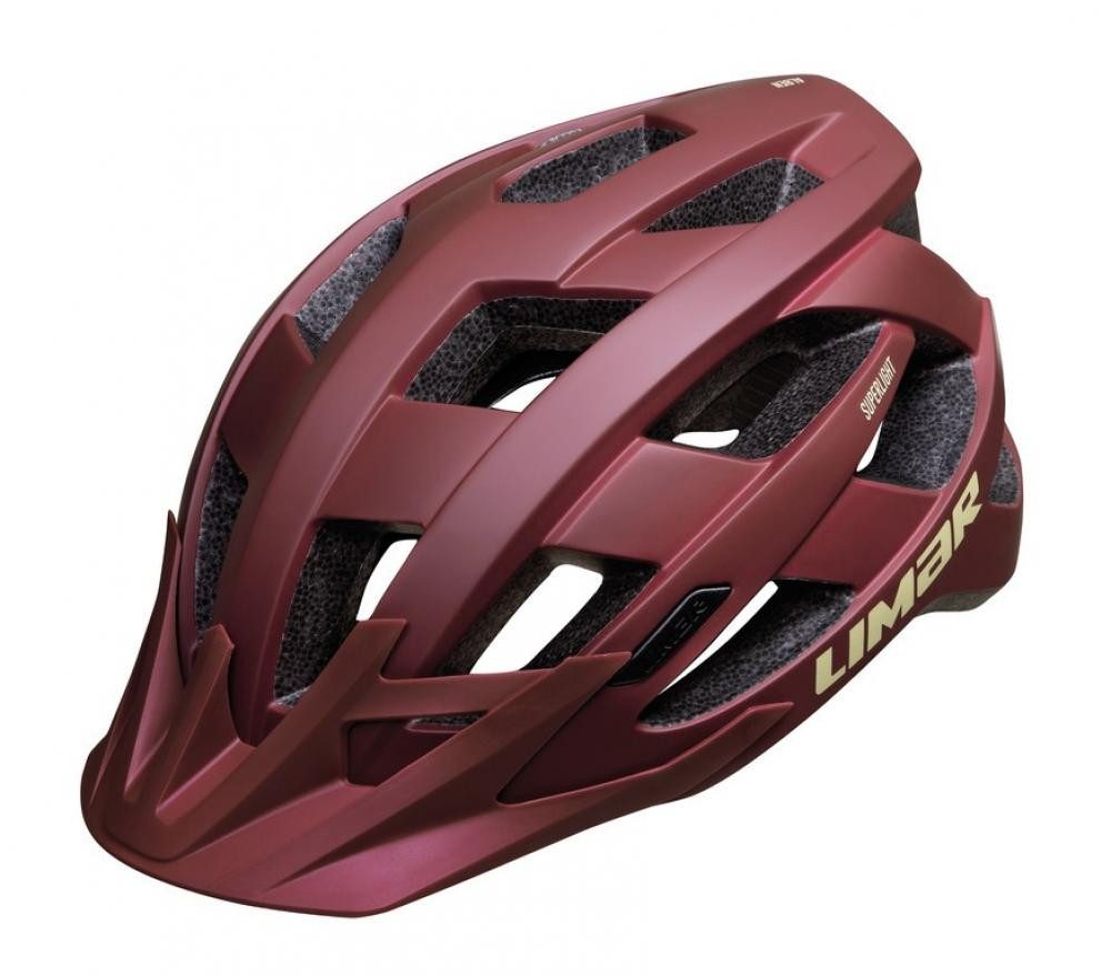 LIMAR Fahrradhelm Limar Helm Alben matt dark red Gr. L 57-61 cm