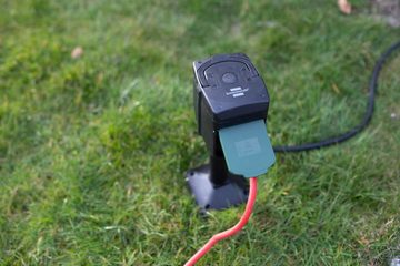 Brennenstuhl Gartensteckdose Connect Wifi, smarte Gartensteckdose mit Sprachsteuerung, Kabellänge 10m