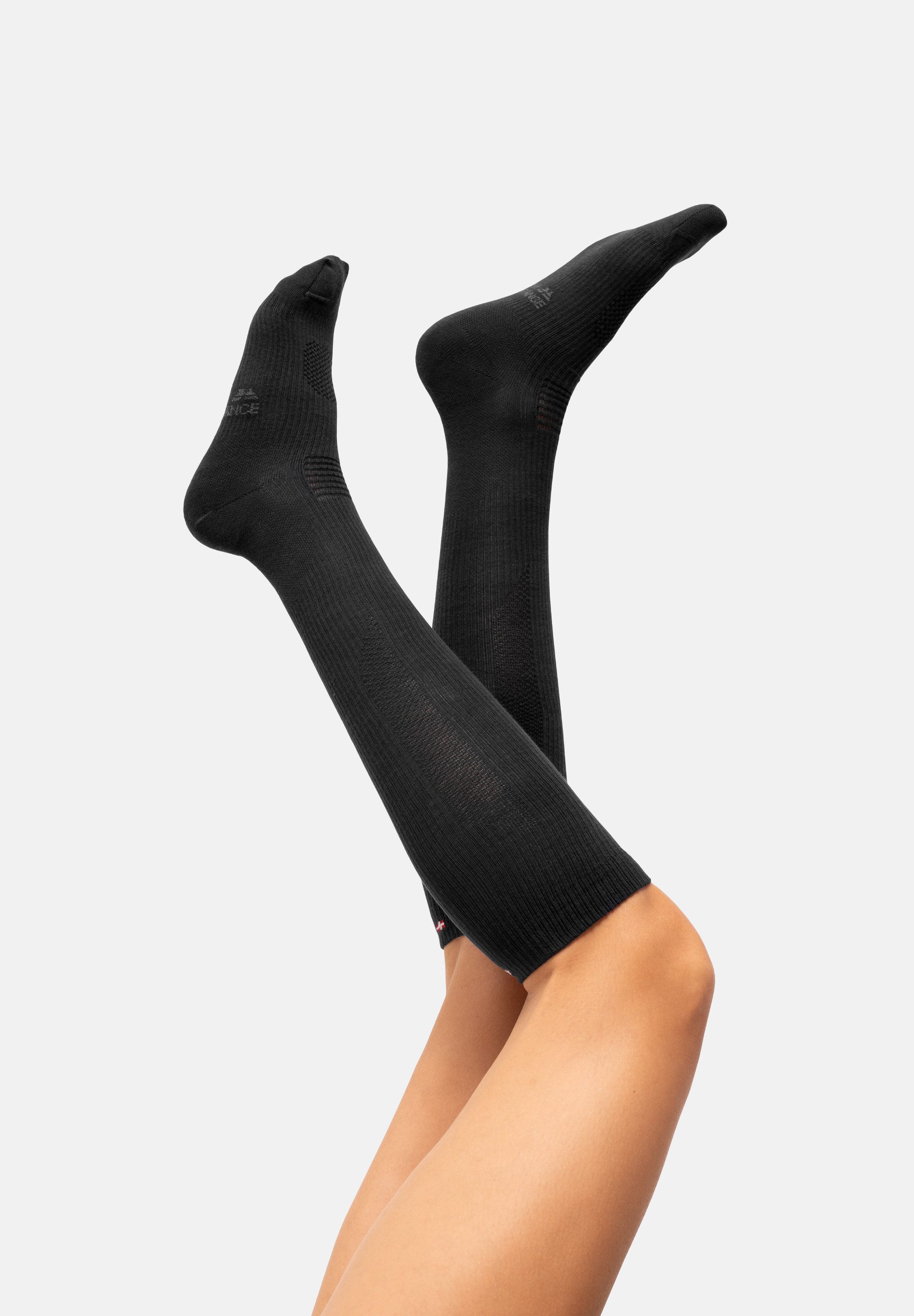 DANISH ENDURANCE Basicsocken Organic Compression (3-Paar) aus Baumwolle, 14-18 mmHg, für Damen & Herren