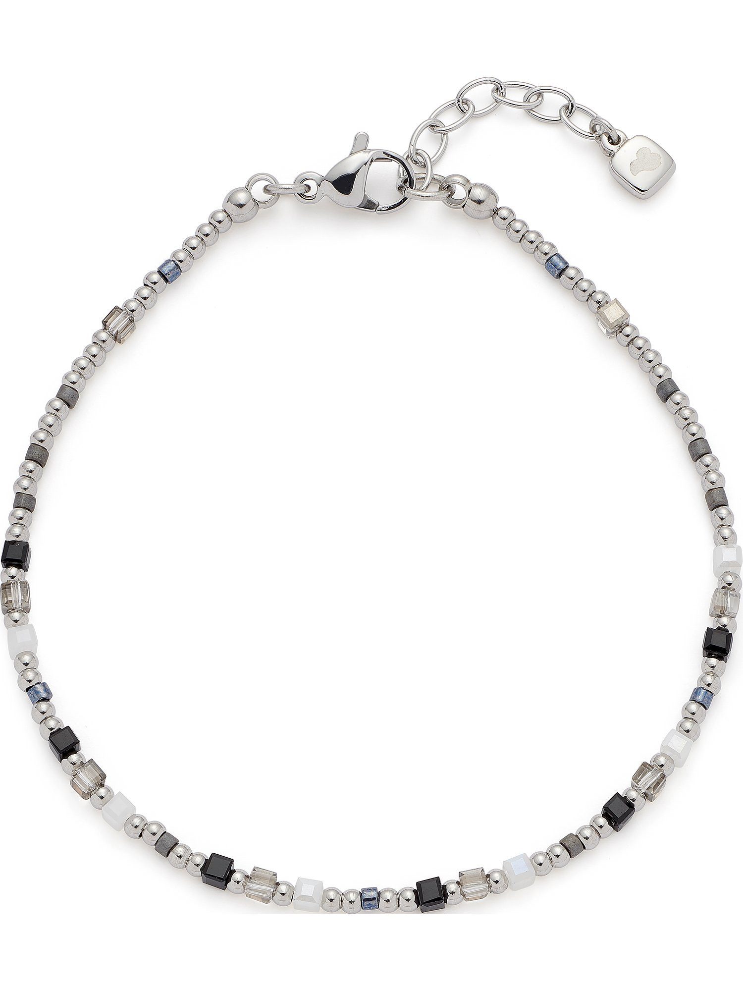 Edelstahlarmband Leonardo Damen-Armband Edelstahl Glasstein