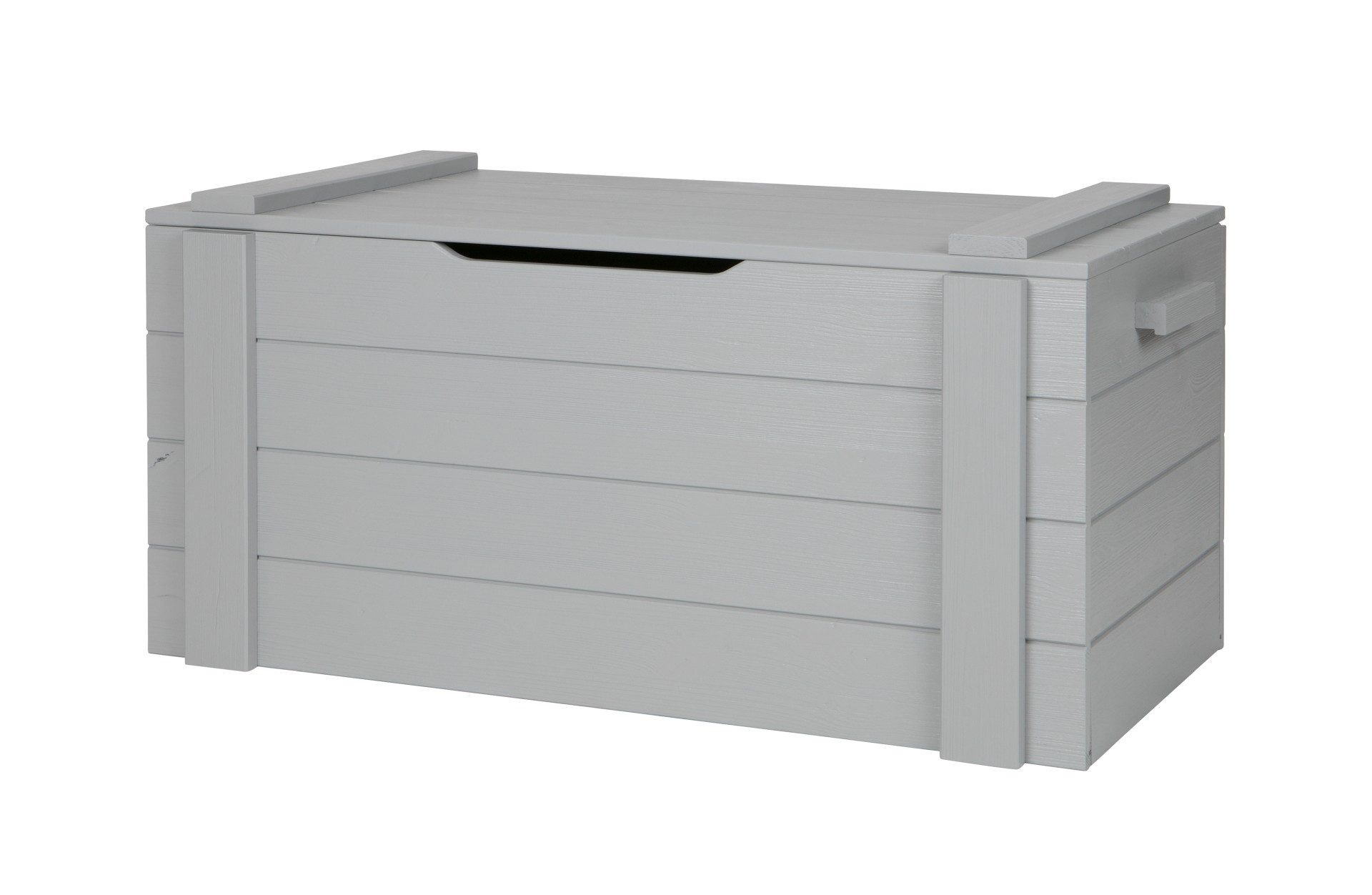 WOOOD Хранилищаskorb Spielzeugkiste Dennis aus Kiefernholz, Hellgrau