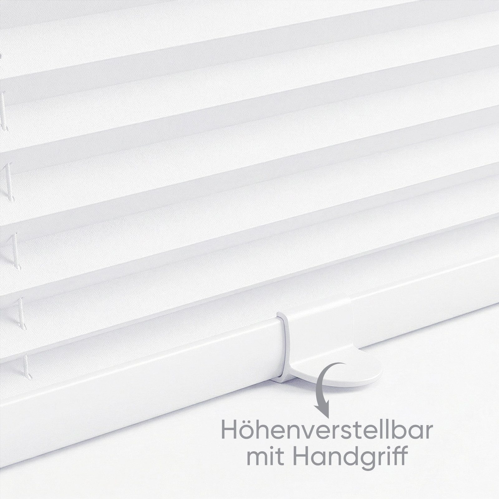 Sekey Plissee Plissee Klemmfix ohne Bohren Lichtschutz verspannt Fenster Tür Rollo, Faltrollo Mit oder ohne Bohren, Klemmfix, blickdicht,Lichtschutz,Aluschiene, – Bild 4 von 5