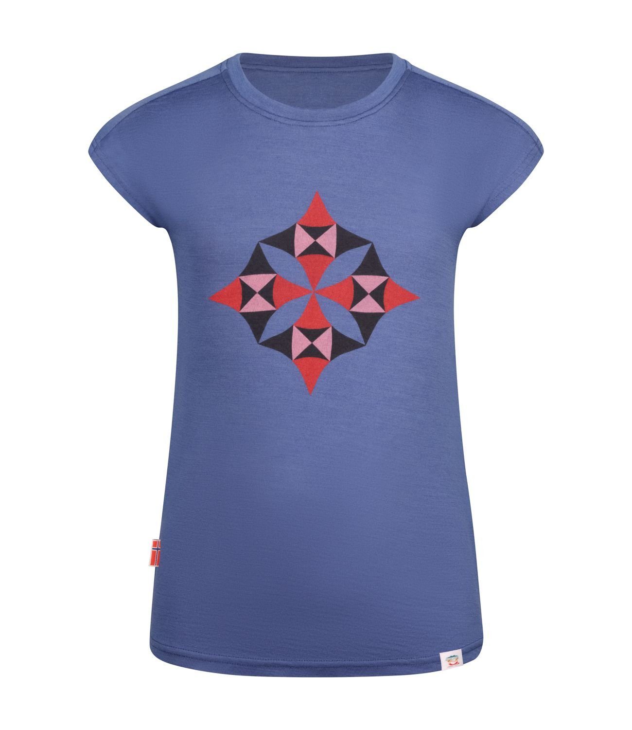 Lotusblau Sandefjord T-Shirt T Atmungsaktiv TROLLKIDS