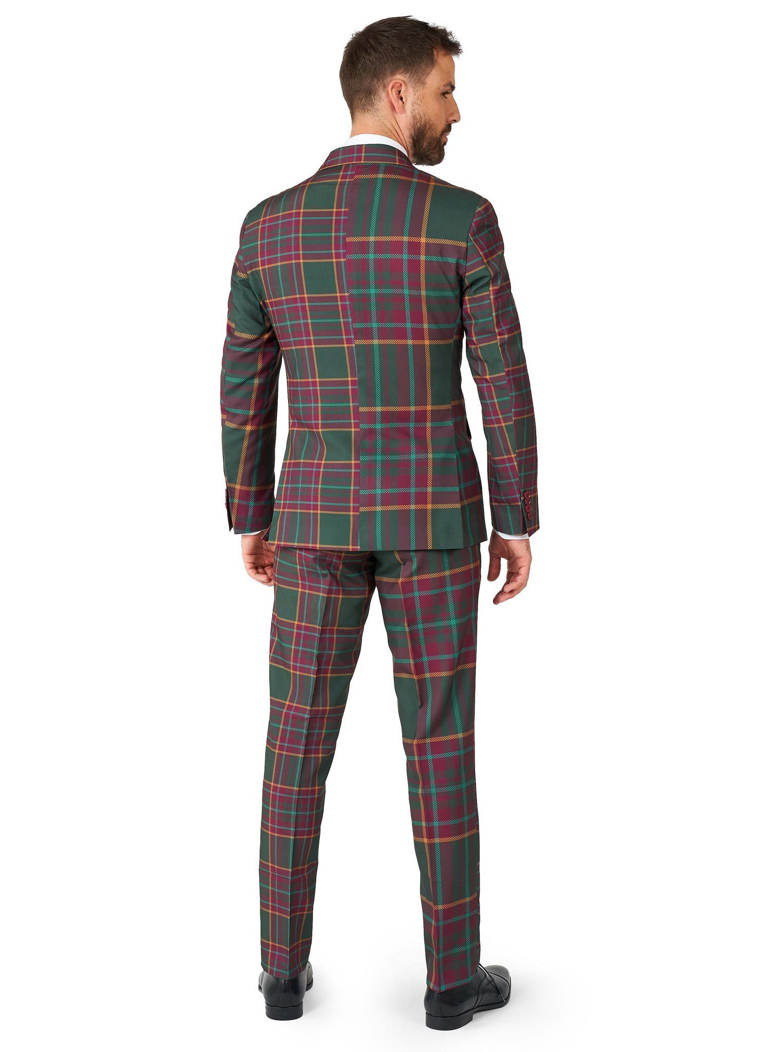 Opposuits Partyanzug Mixed Mesh Kostüm Partyanzug - Fasching Karneval, It's a mesh: Karierter Anzug im Old English Style