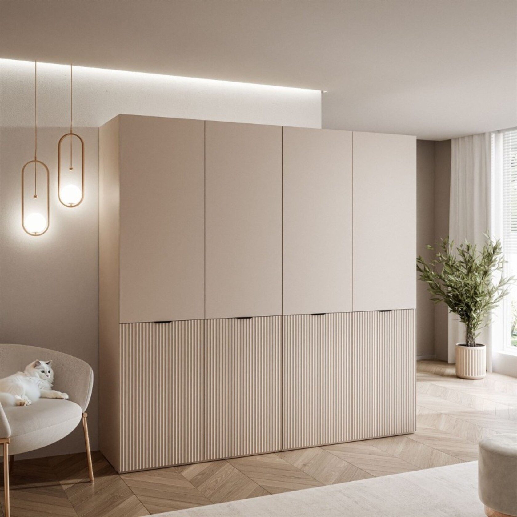 MOEBLO Drehtürenschrank MINEWRA NOVA 200 (4 günstig online kaufen
