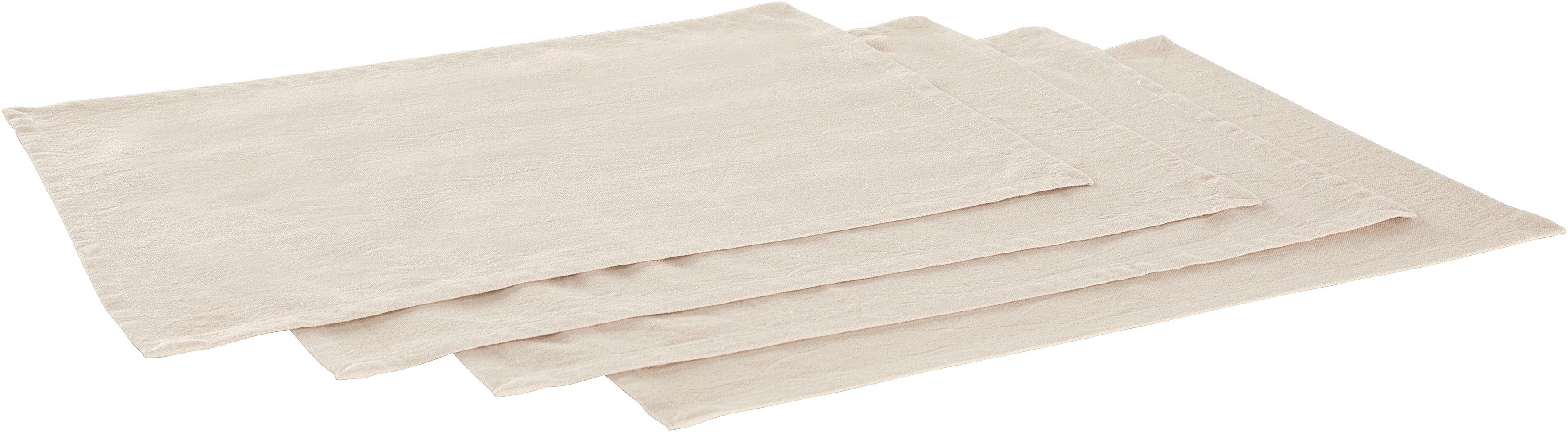 LeGer Home by Lena Gercke Platzset Liaa, (4-St), Baumwollqualität mit Leinenanteil, schöne Haptik, Deko, Maße 30x40 cm. € 19,99