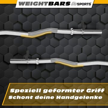 ScSPORTS® SZ-Curlstange 120cm 30/50mm Curl Hantelstange Curlhantel Hantel, 120,00 cm