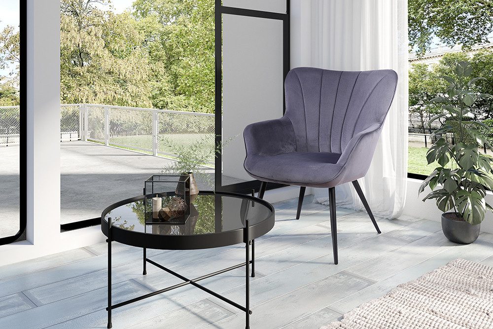 riess-ambiente Sessel SCANDINAVIA grau anthrazit / günstig online kaufen