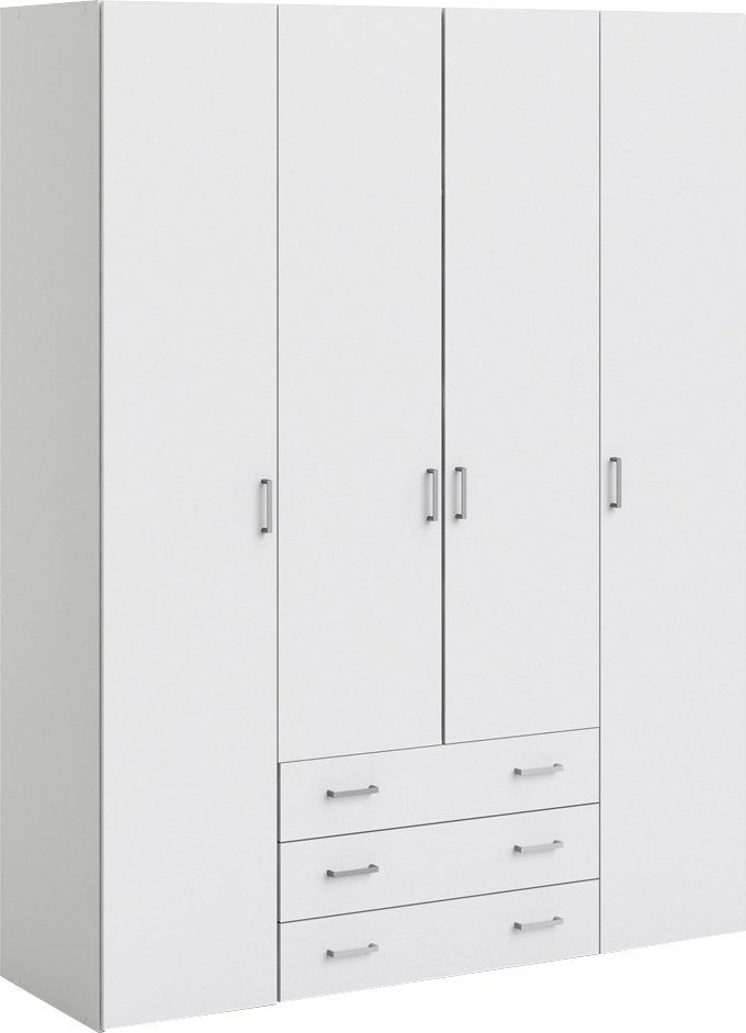 Home affaire Kleiderschrank Space Drehtürenschrank, Aufbewahrung Kasten Schrank Stauraum Breite 78, 115,8 oder 154 cm, mit je 3 Schubkästen, innen Einlegeböden – Bild 3 von 5