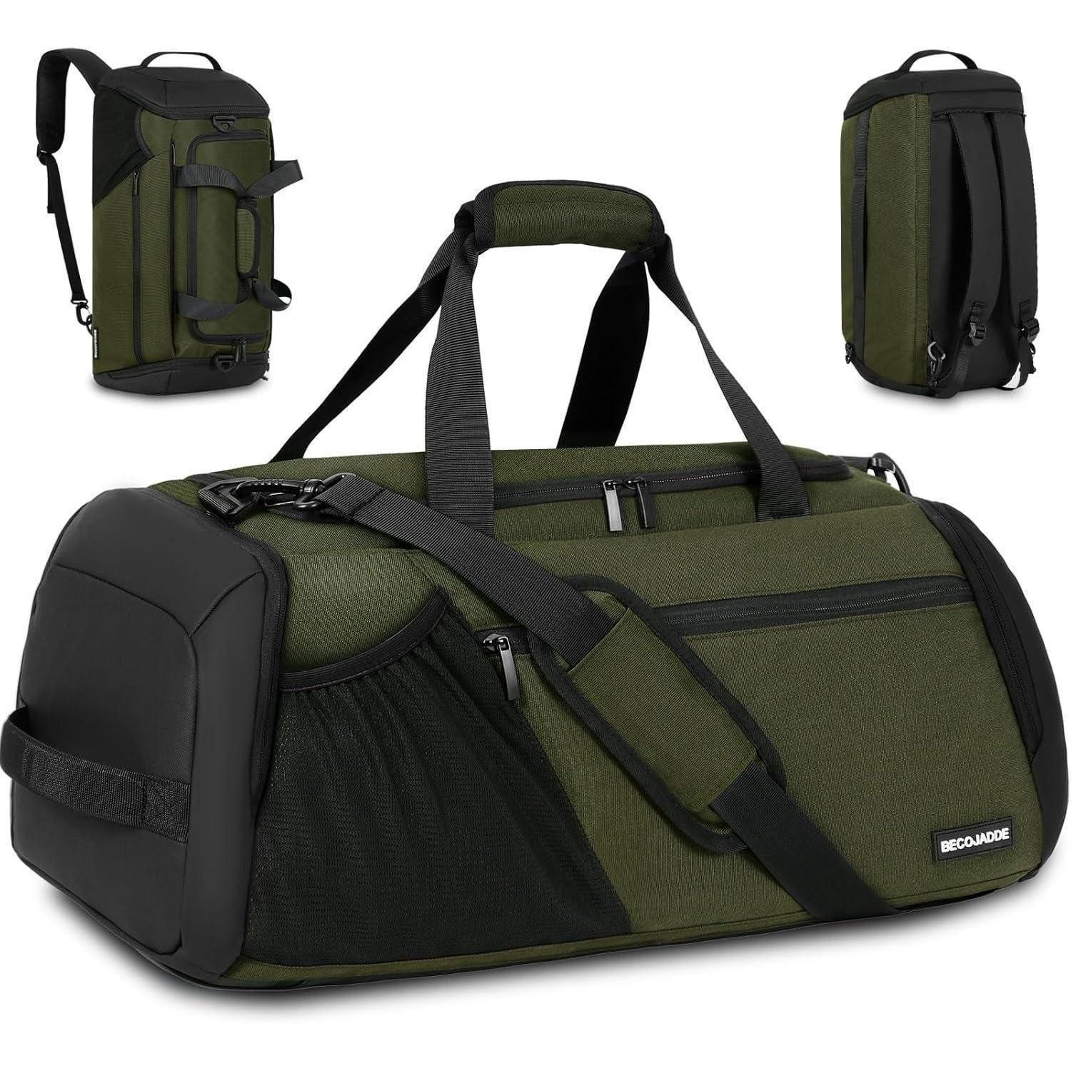 LuxusKollektion Sporttasche Sporttasche Herren 45L Groß Rucksack mit Schuhfach Nassfach