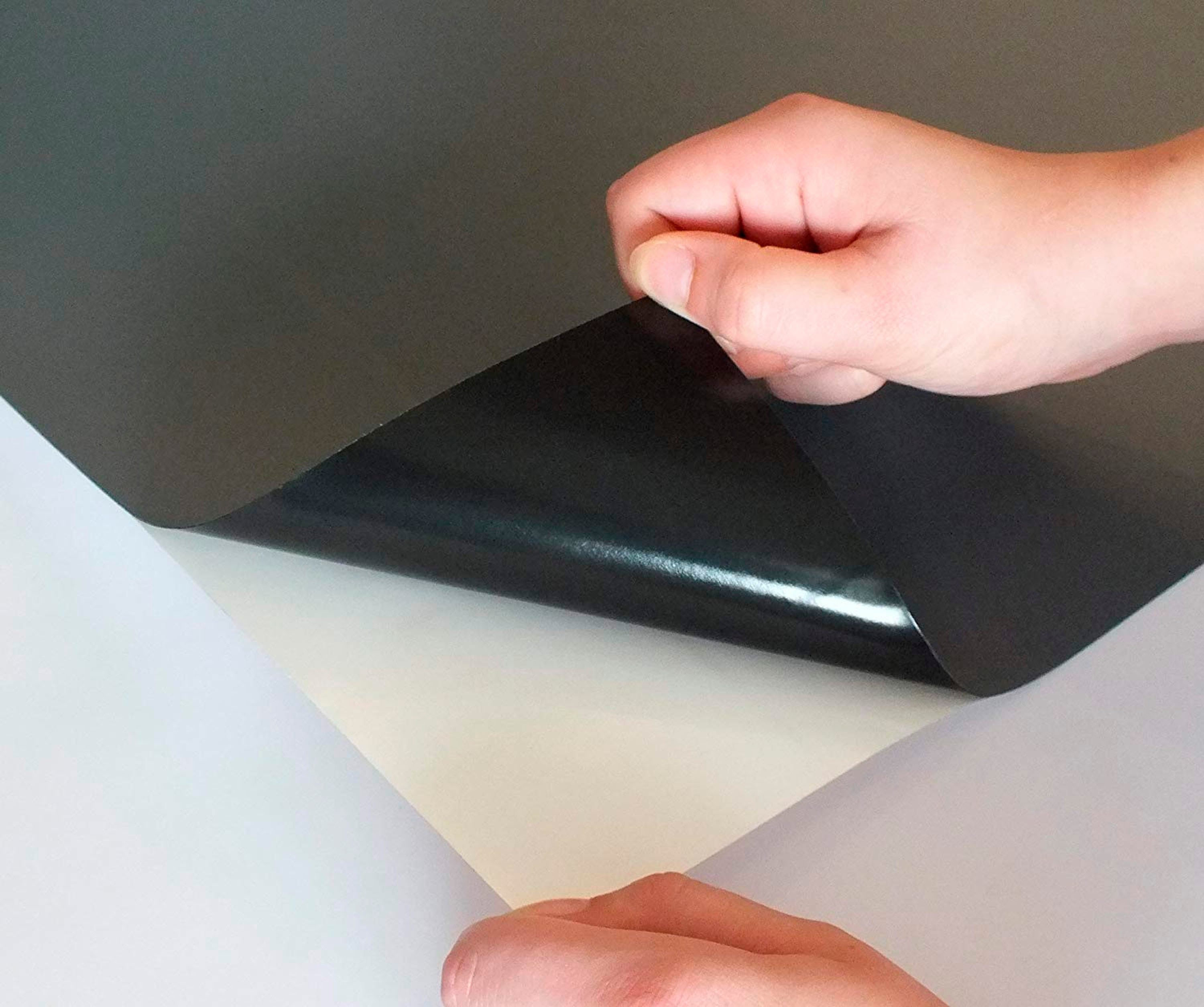 queence Magnetfolie Magnetische Tafelfolie, (Komplett-Set, 1St), Tafel-Wandtafelfolie-Magnetfolie, selbstklebend, Kreide+Neodym-Magnete – Bild 4 von 5