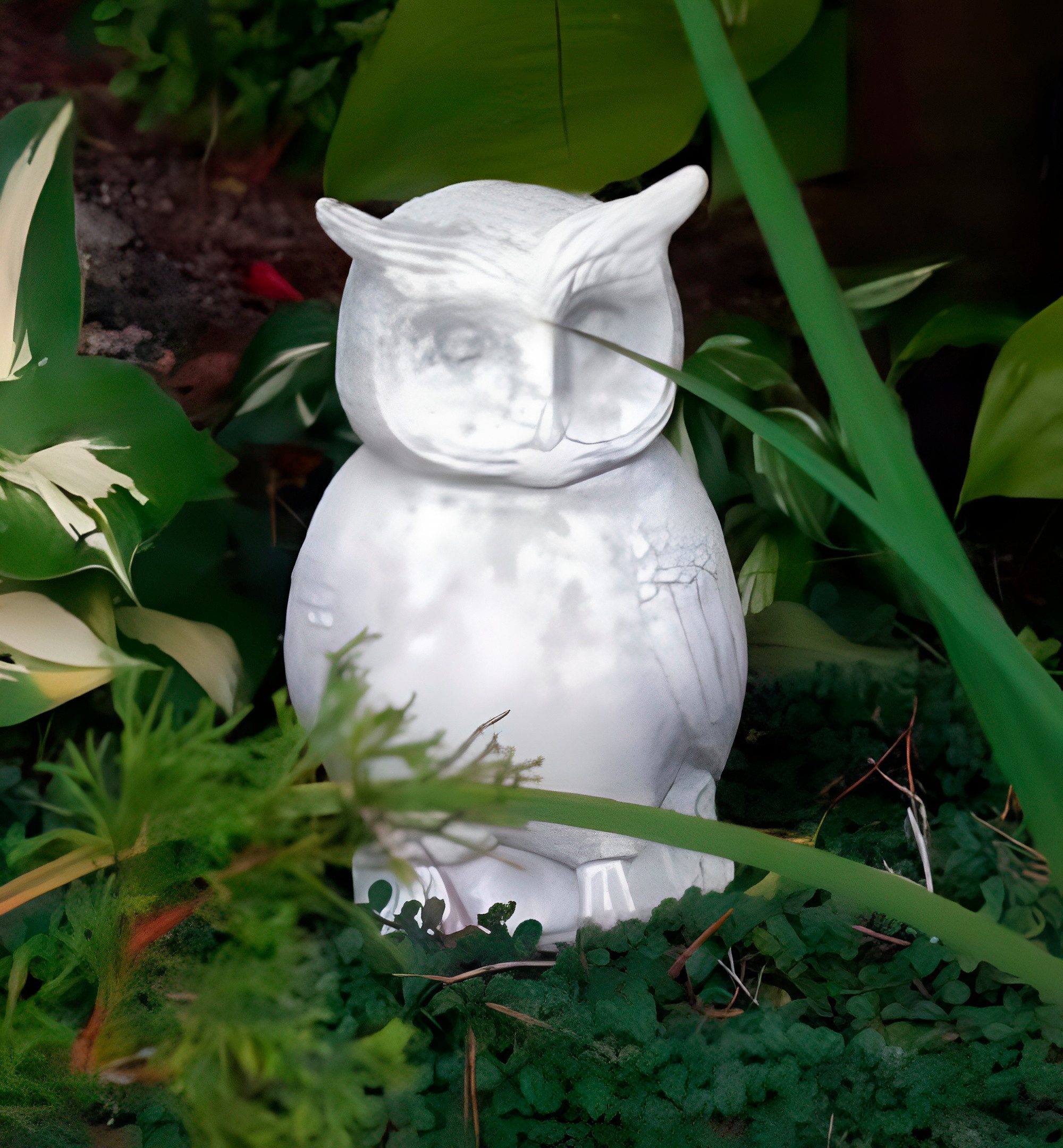 HEmlSkrona Gartenfigur Eule Aus Kunstharz – Wetterfeste Deko Für Garten, Terrasse, Balkon