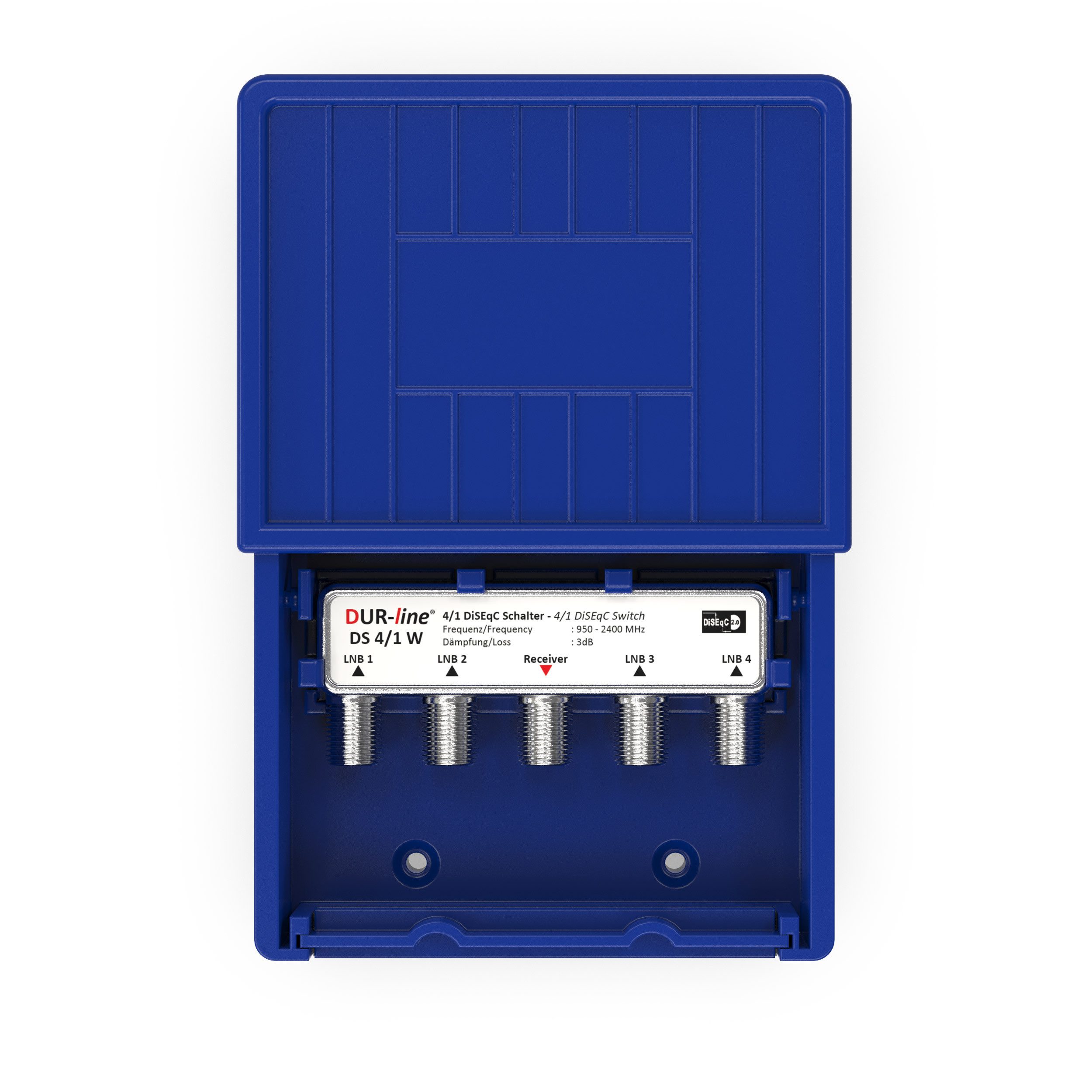 DUR-line SAT-Multischalter DUR-line DS 4-1 W - DiSEqC-Schalter mit Wetterschutz
