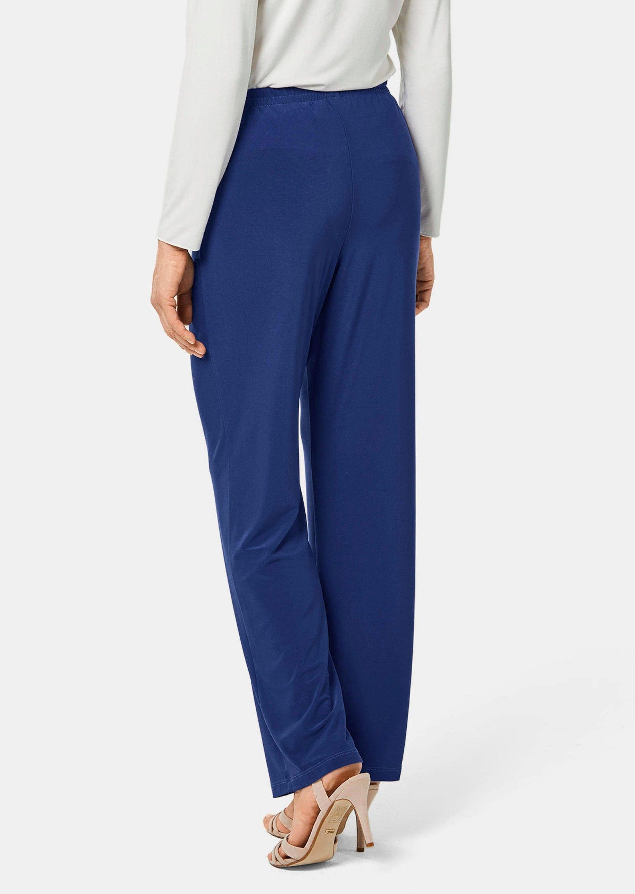GOLDNER Schlupfhose Slinky-Hose mit weitem Bein Jerseyhose mit Schlupfbund und Knöchellänge