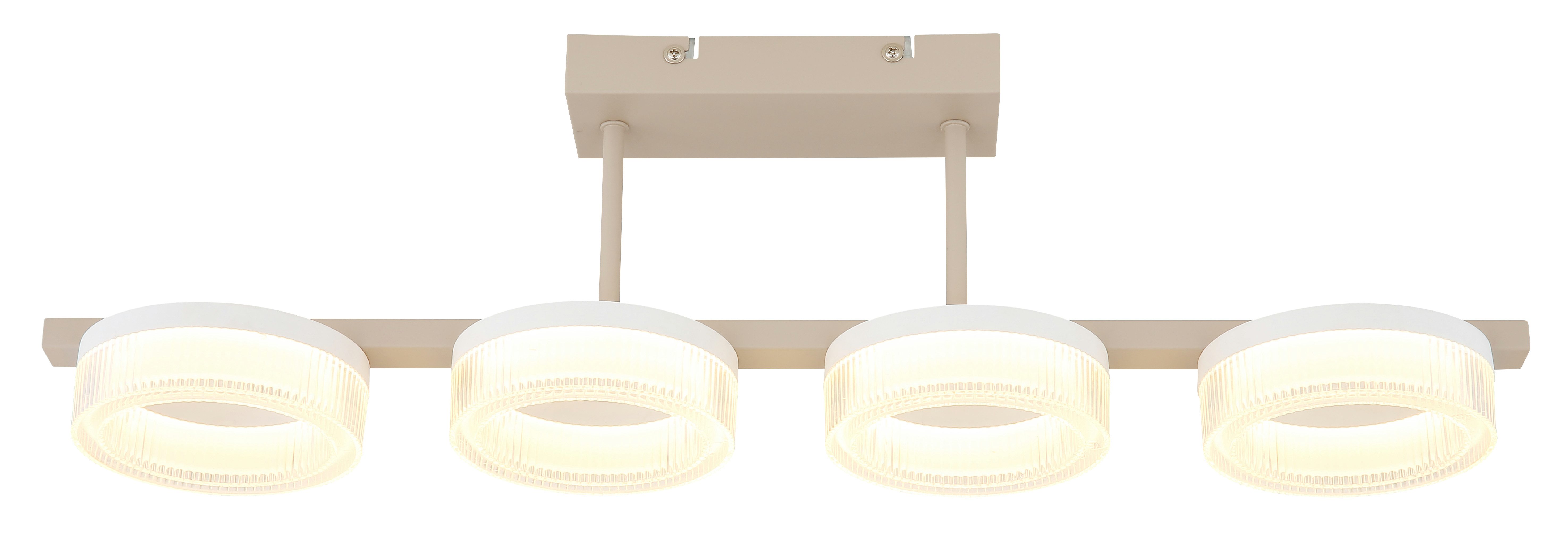 GLOBO LIGHTING Deckenleuchte ZARA, LED fest integriert, Warmweiß, LED Deckenleuchte für Wohn- & Flur sandfarben