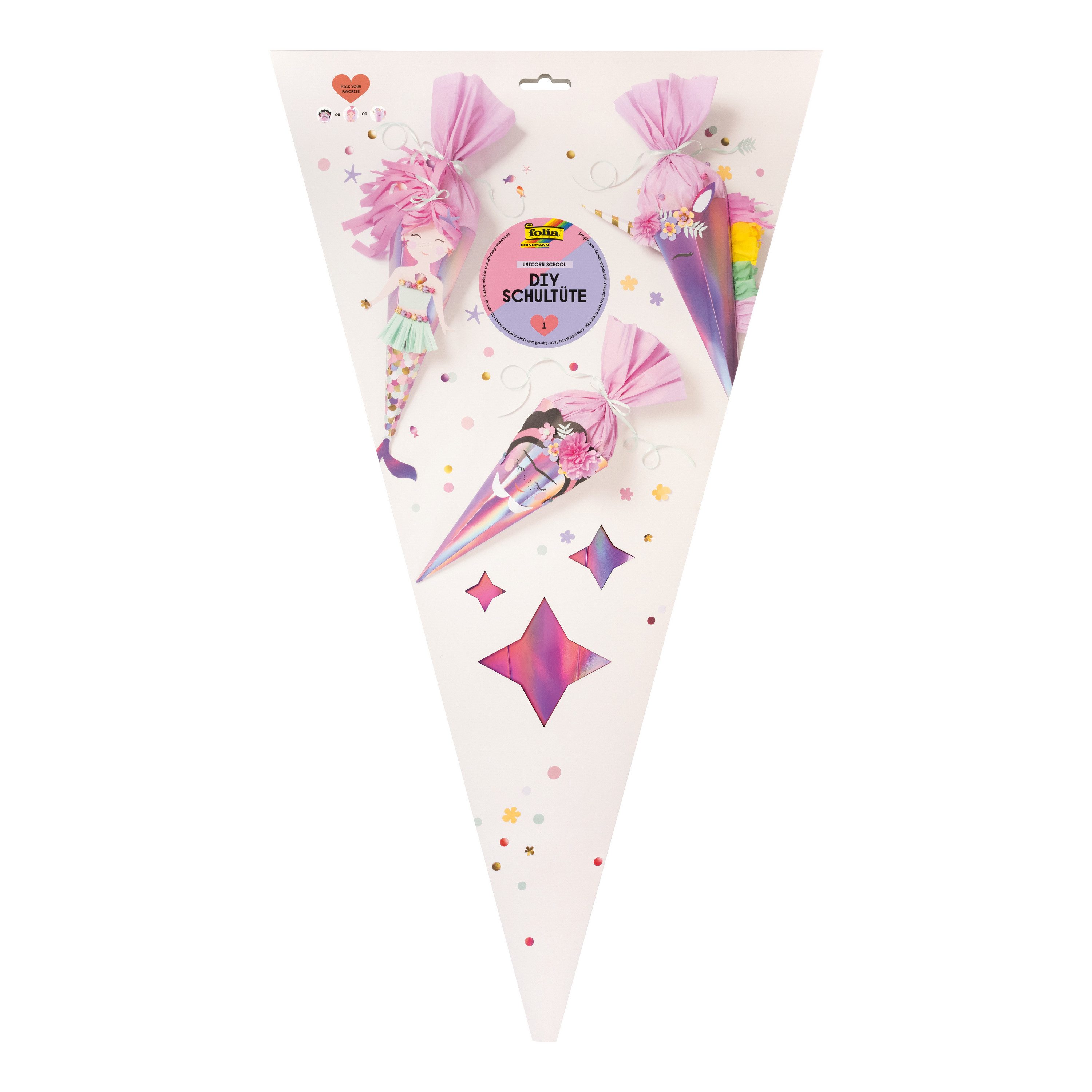 Folia Schultüte Bastelset, 68cm
