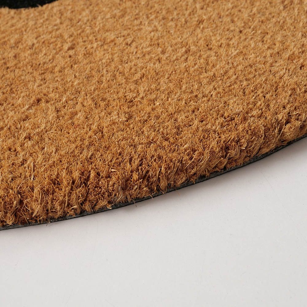 BOLTZE Fußmatte Halbrunde Fußmatte DEER natur schwarz mit Hirschkopf Deko J günstig online kaufen