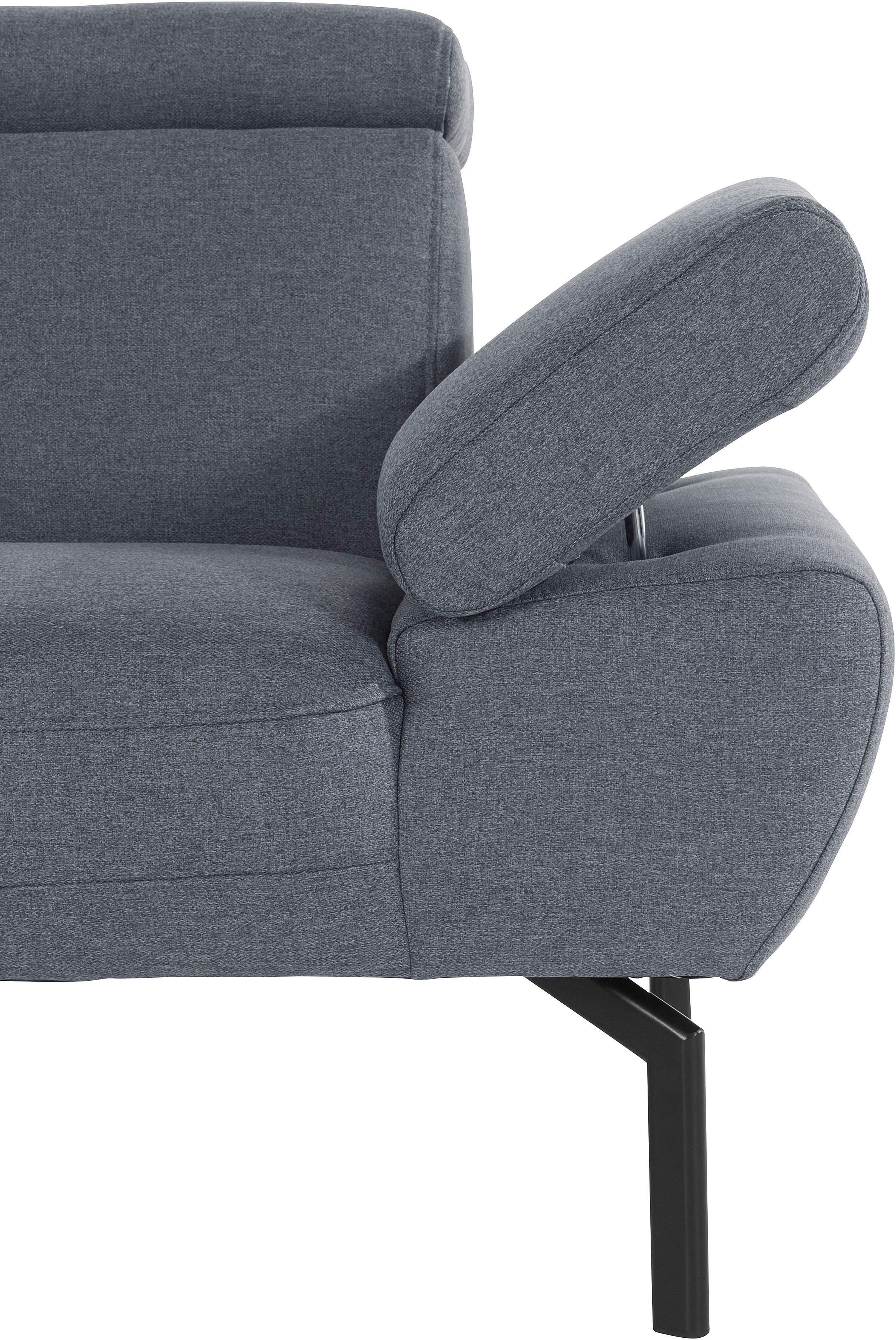 Places of Style 2,5-Sitzer mit Luxus-Microfaser Luxus, Trapino Rückenverstellung, in wahlweise Lederoptik