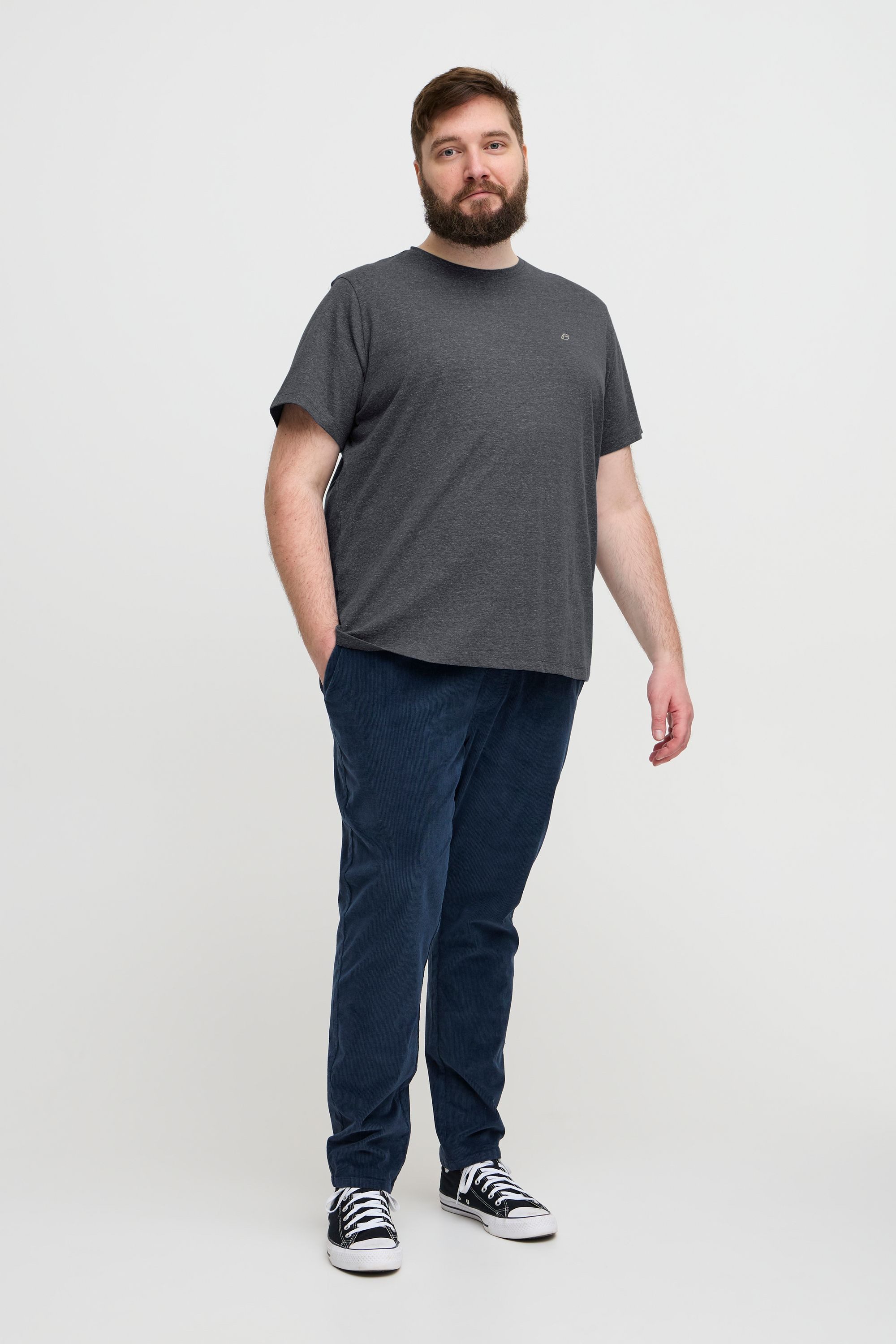 Blend Shirttop BHBT-Shirt Big & Tall Gemütliches Rundhalsshirt in großen Größen
