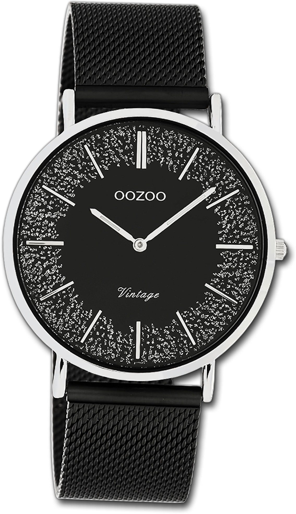 Damen Uhren OOZOO Quarzuhr D2UOC20140 Oozoo Damen Armbanduhr Ultra Slim, Damenuhr mit Edelstahlarmband, rundes Gehäuse, groß (ca