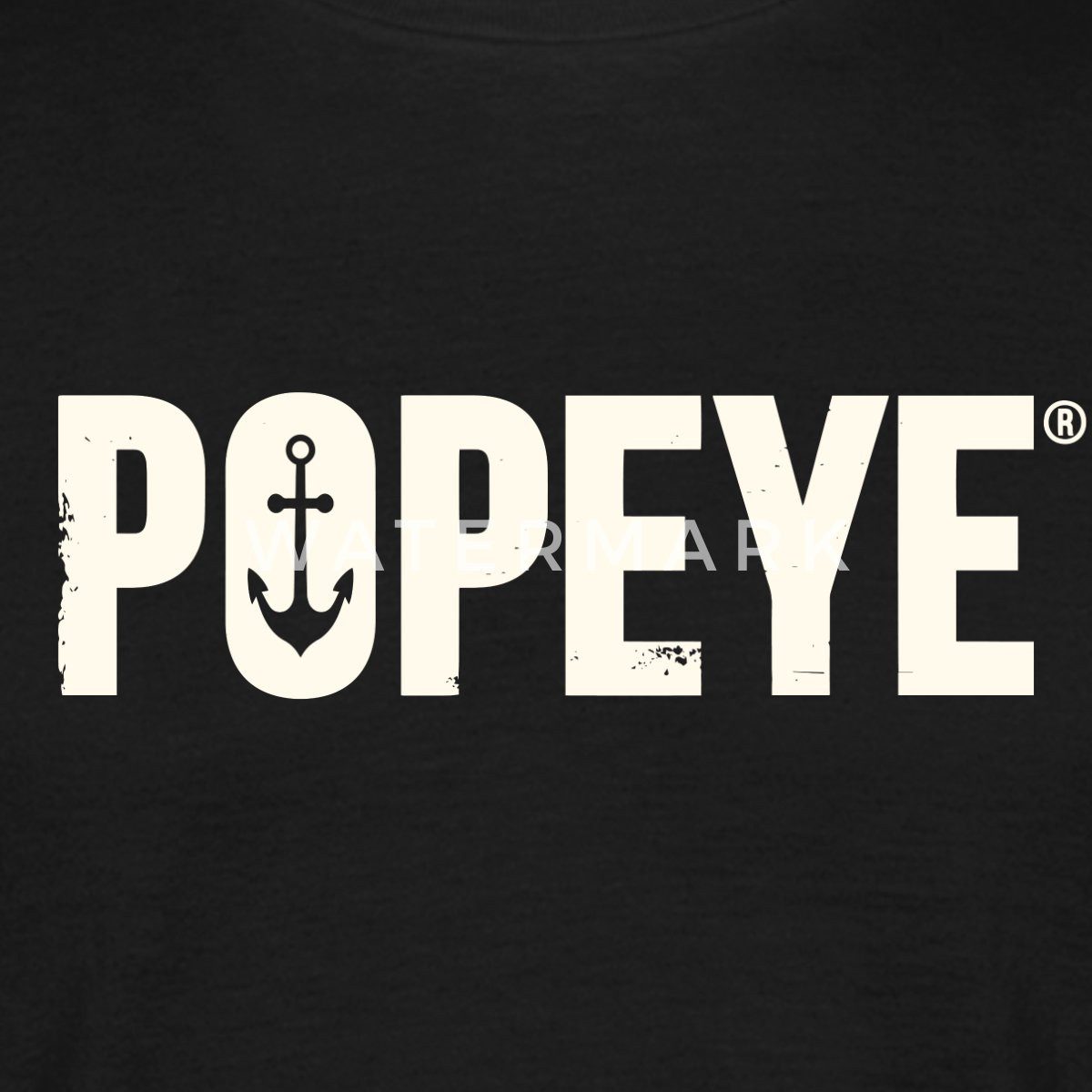 Spreadshirt T-Shirt Popeye Weißes Logo Männer T-Shirt (1-tlg)