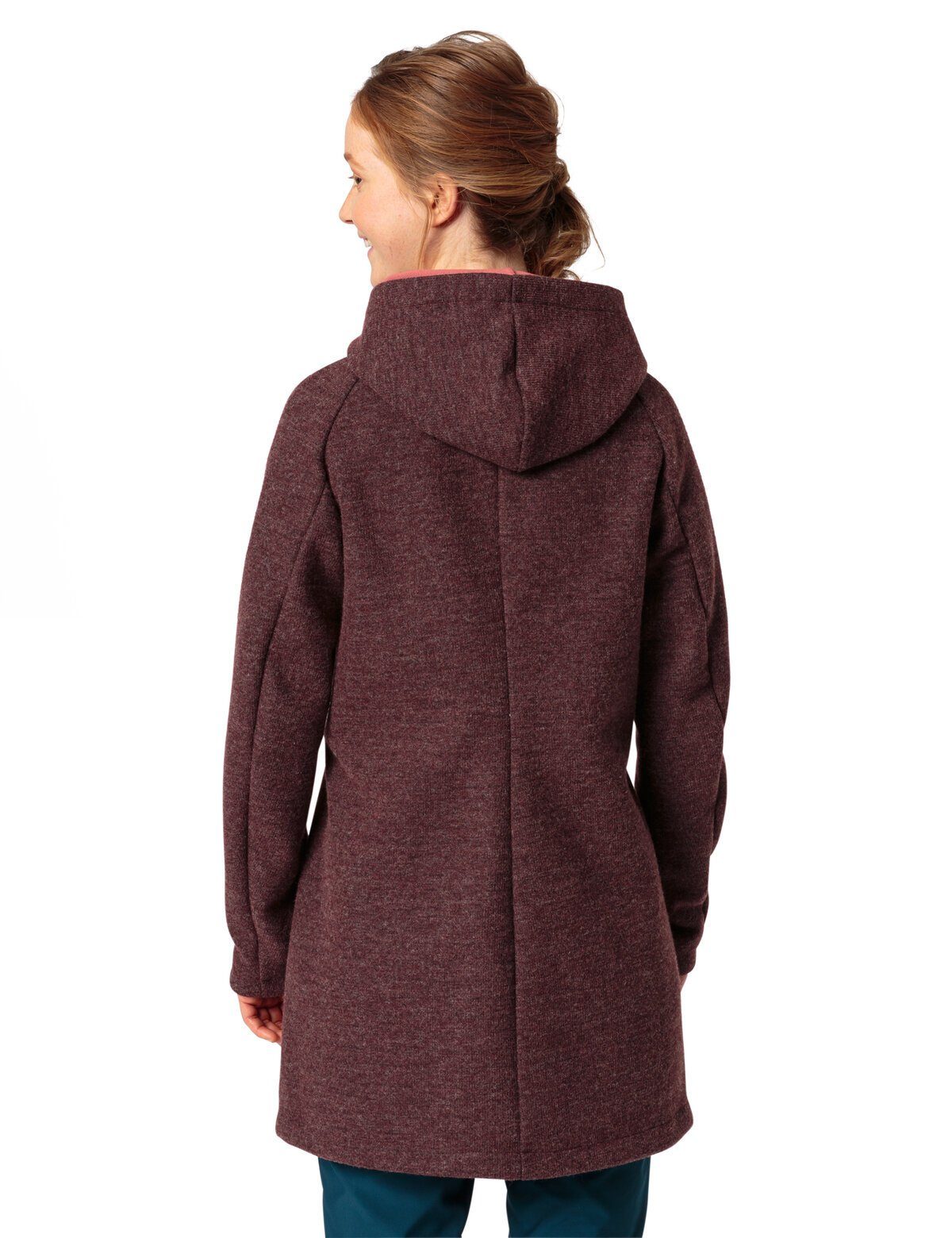 VAUDE Outdoorjacke Women's Tinshan Coat (1-St) cherry Klimaneutral III kompensiert dark