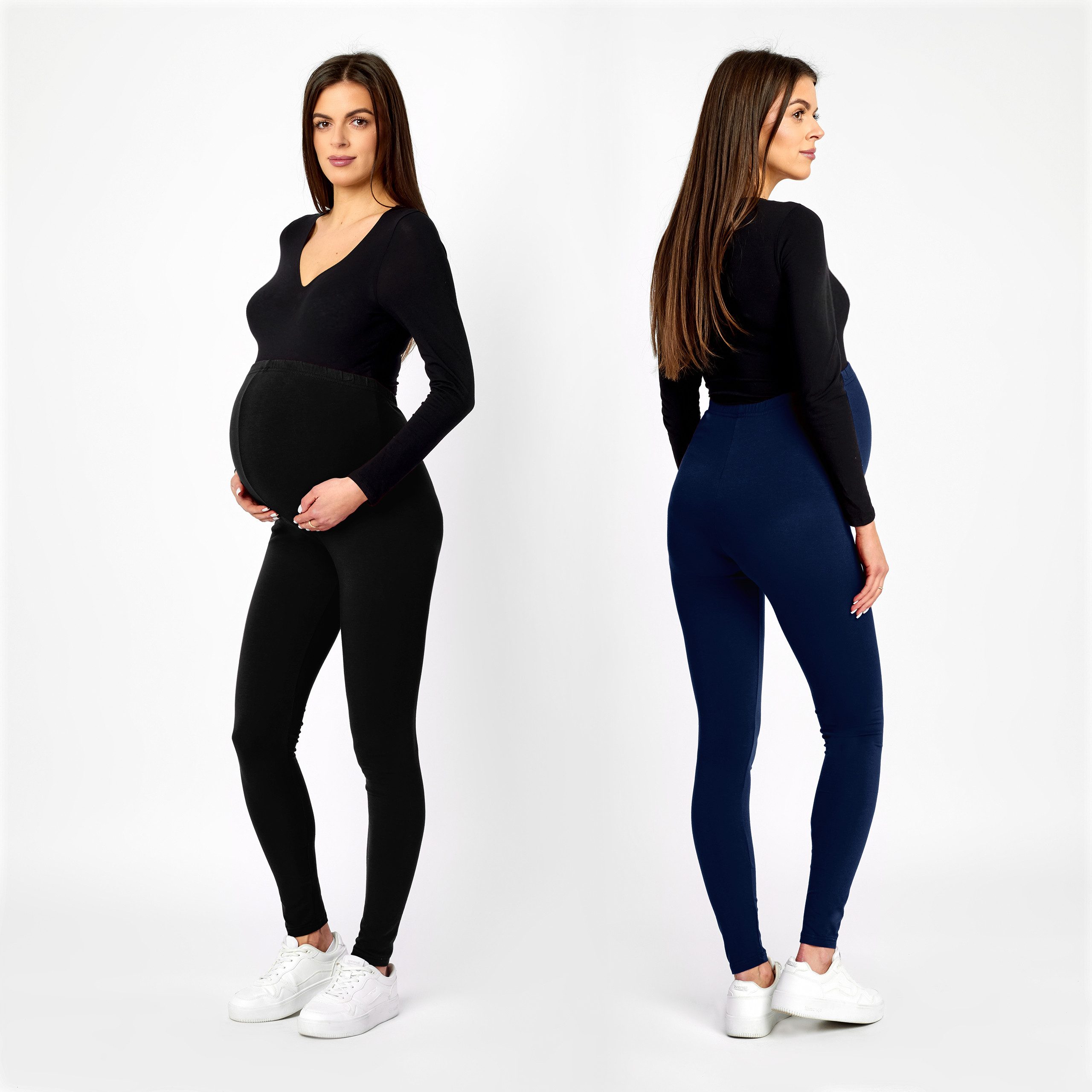 Be Mammy Umstandsleggings Lange Umstandshose aus Viskose BE-02 2er Pack (2- günstig online kaufen