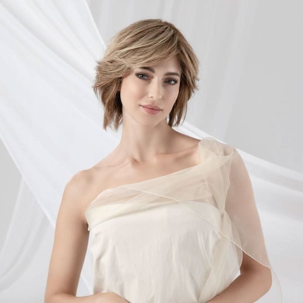 Ellen Wille Echthaarperücke Ellen Wille Brilliance Plus Deluxe, Bob-Schnitt, 100% handgeknüpft, Monofilament & Ohr-zu-Ohr-Filmansatz